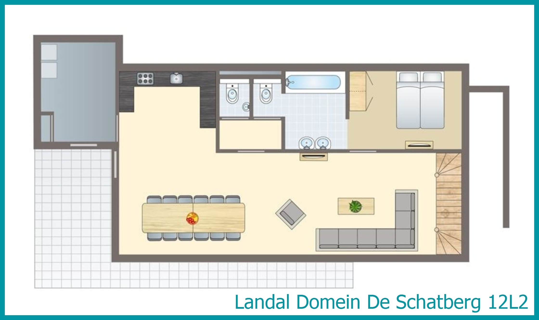 12-Personen-Wasservilla 12L2 in Domein De Schatberg
