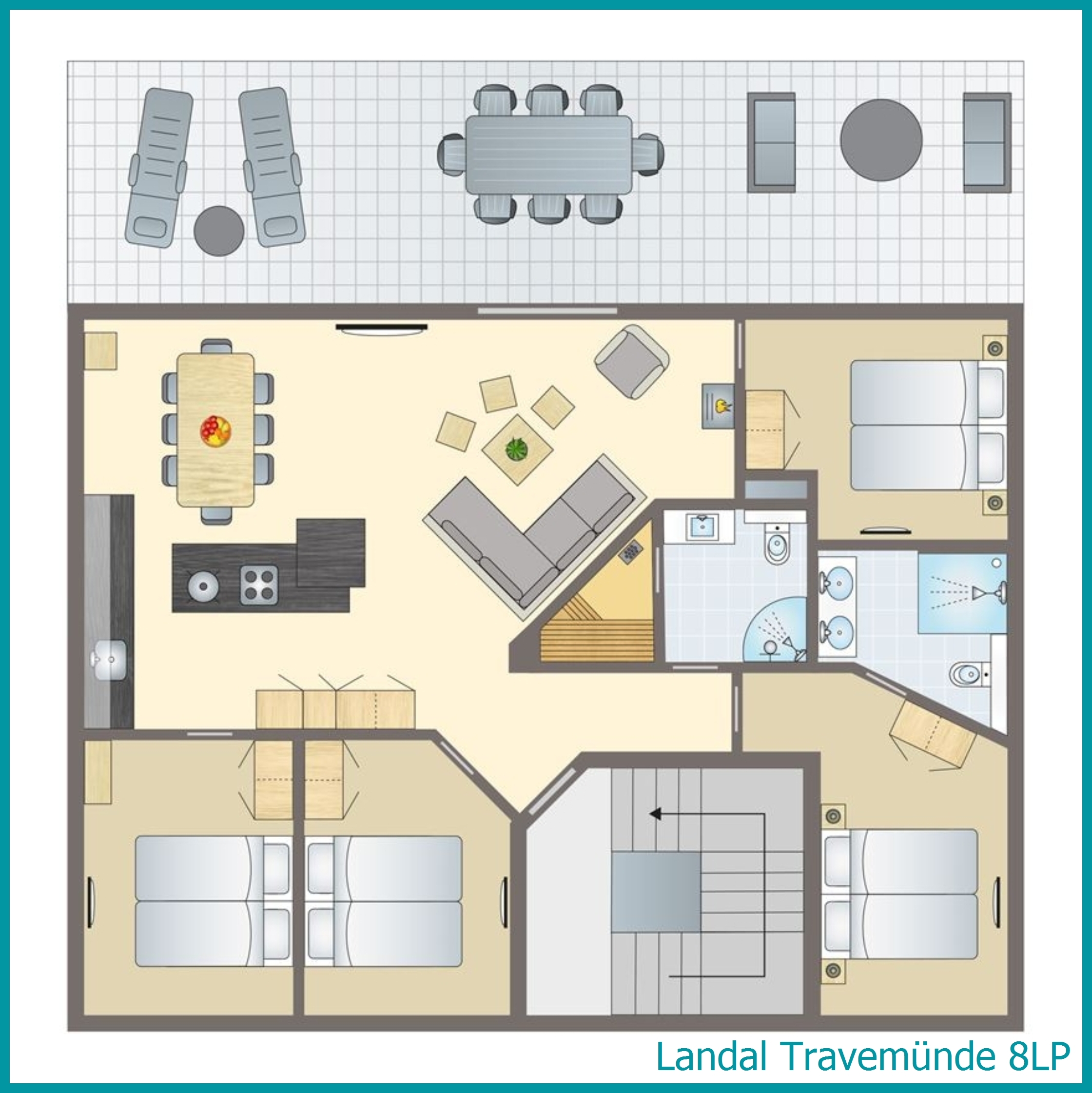 8-Personen-Penthouse 8LP in Travemünde