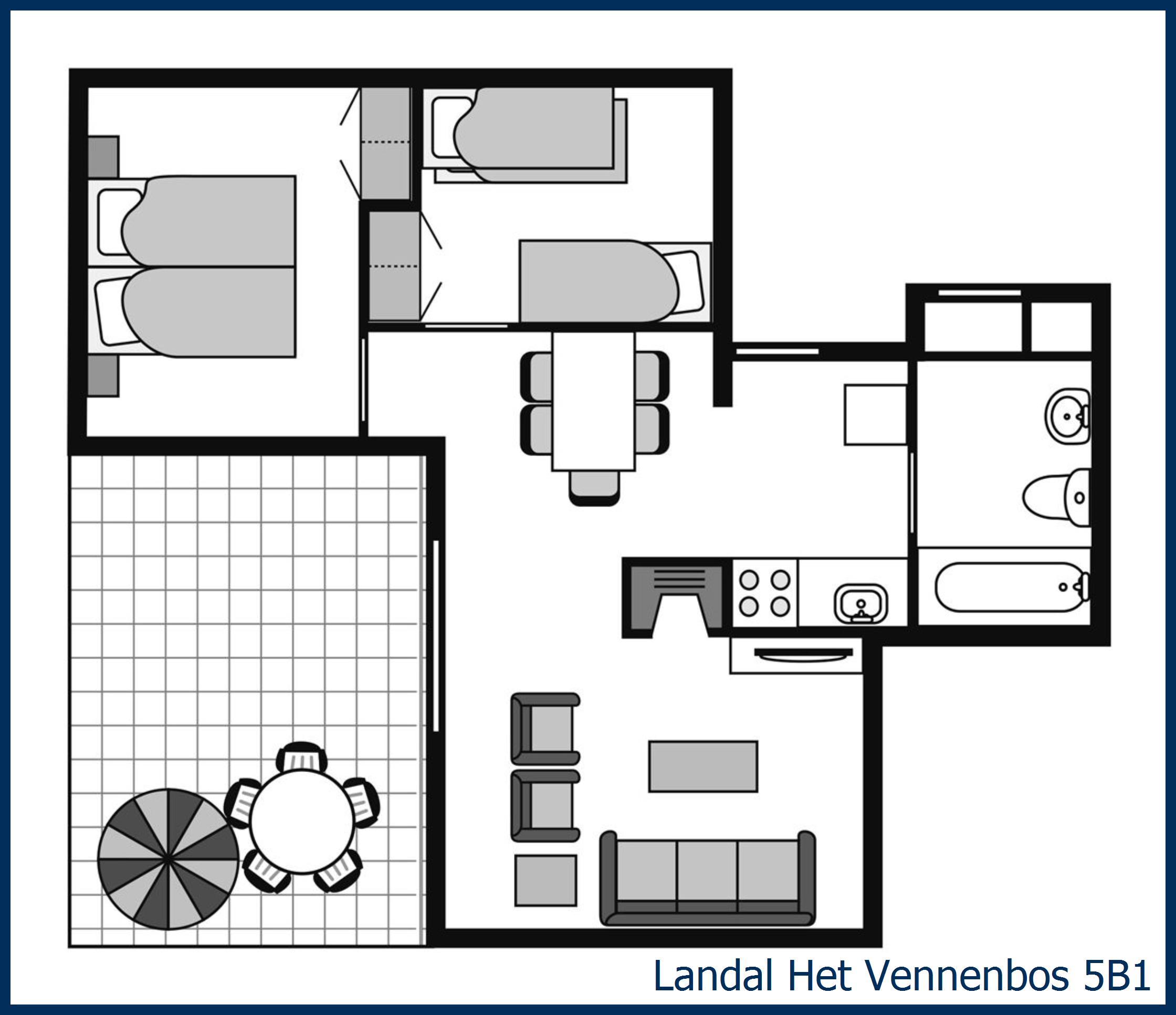Bungalow 5b1 à Het Vennenbos