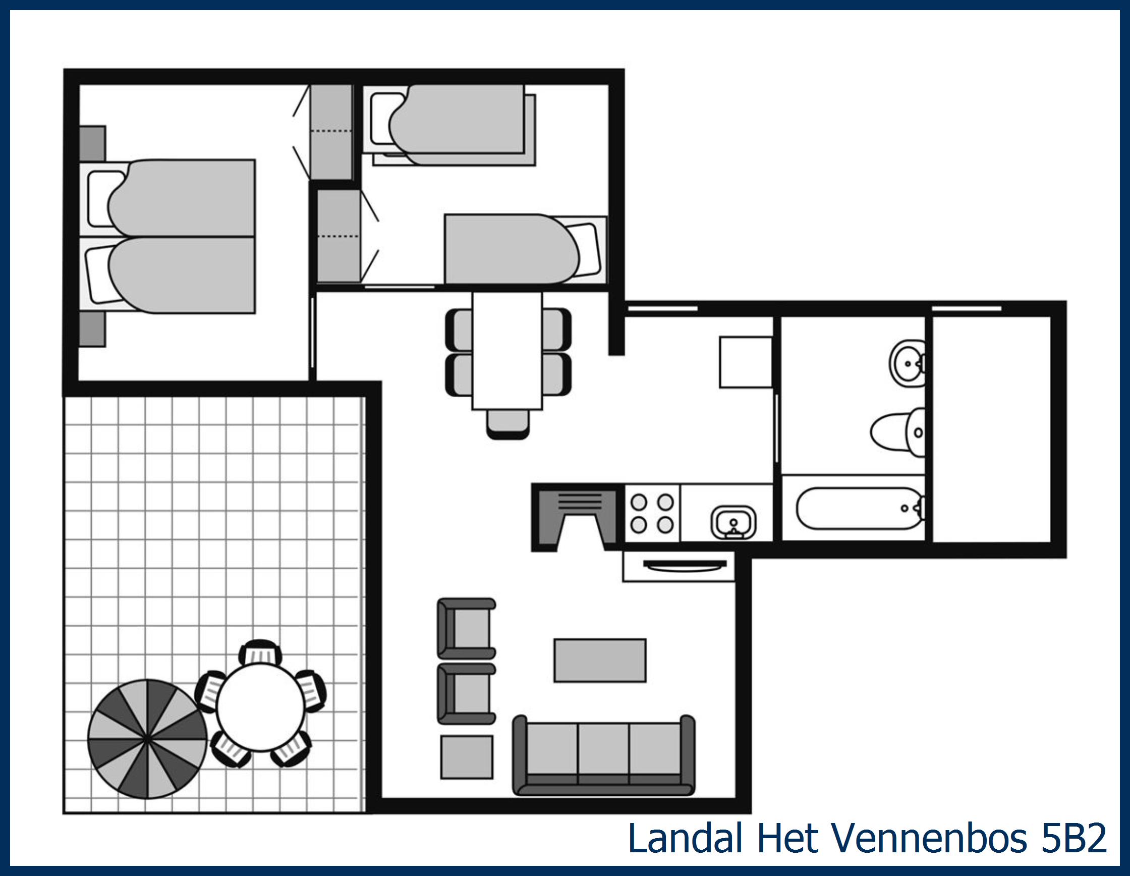 Bungalow 5b2 à Het Vennenbos