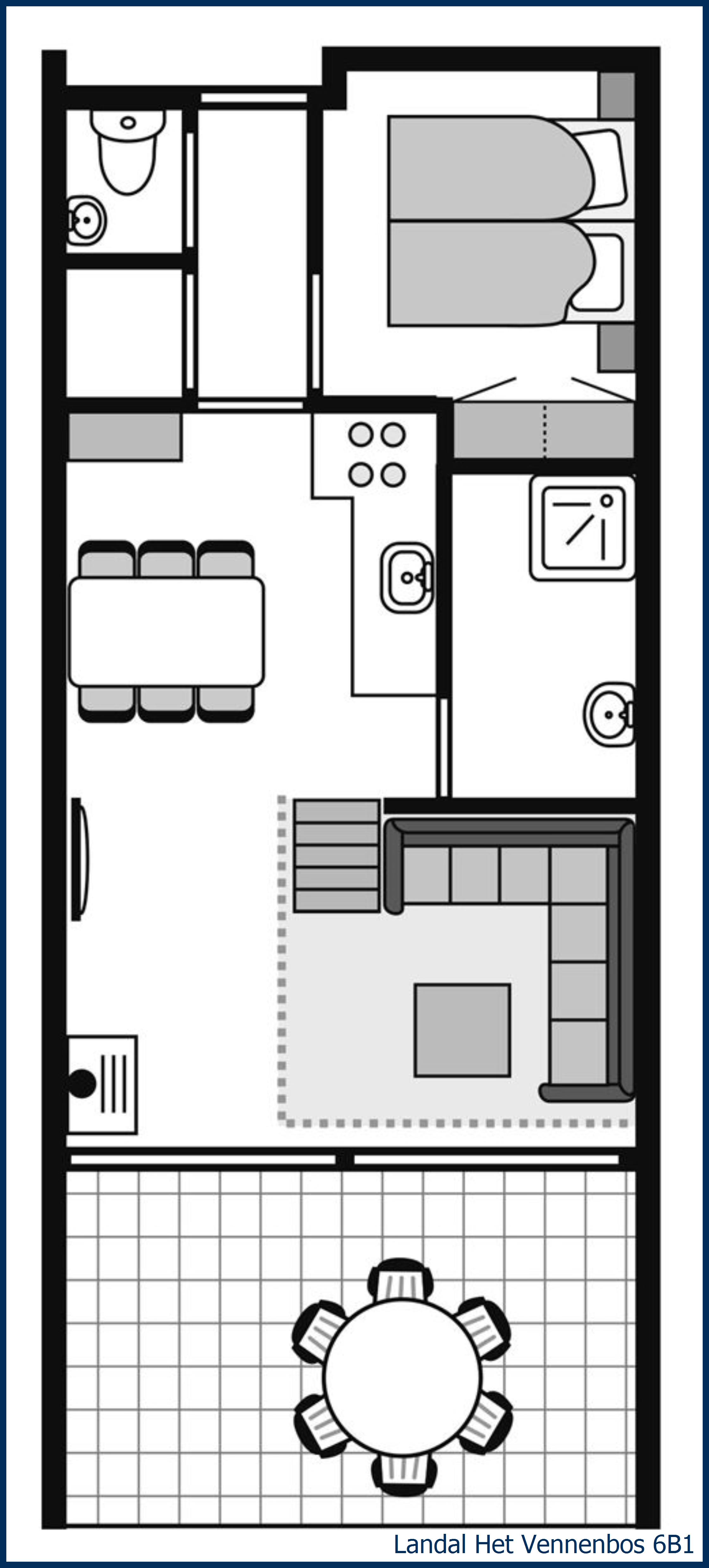 Bungalow 6B1 à Het Vennenbos