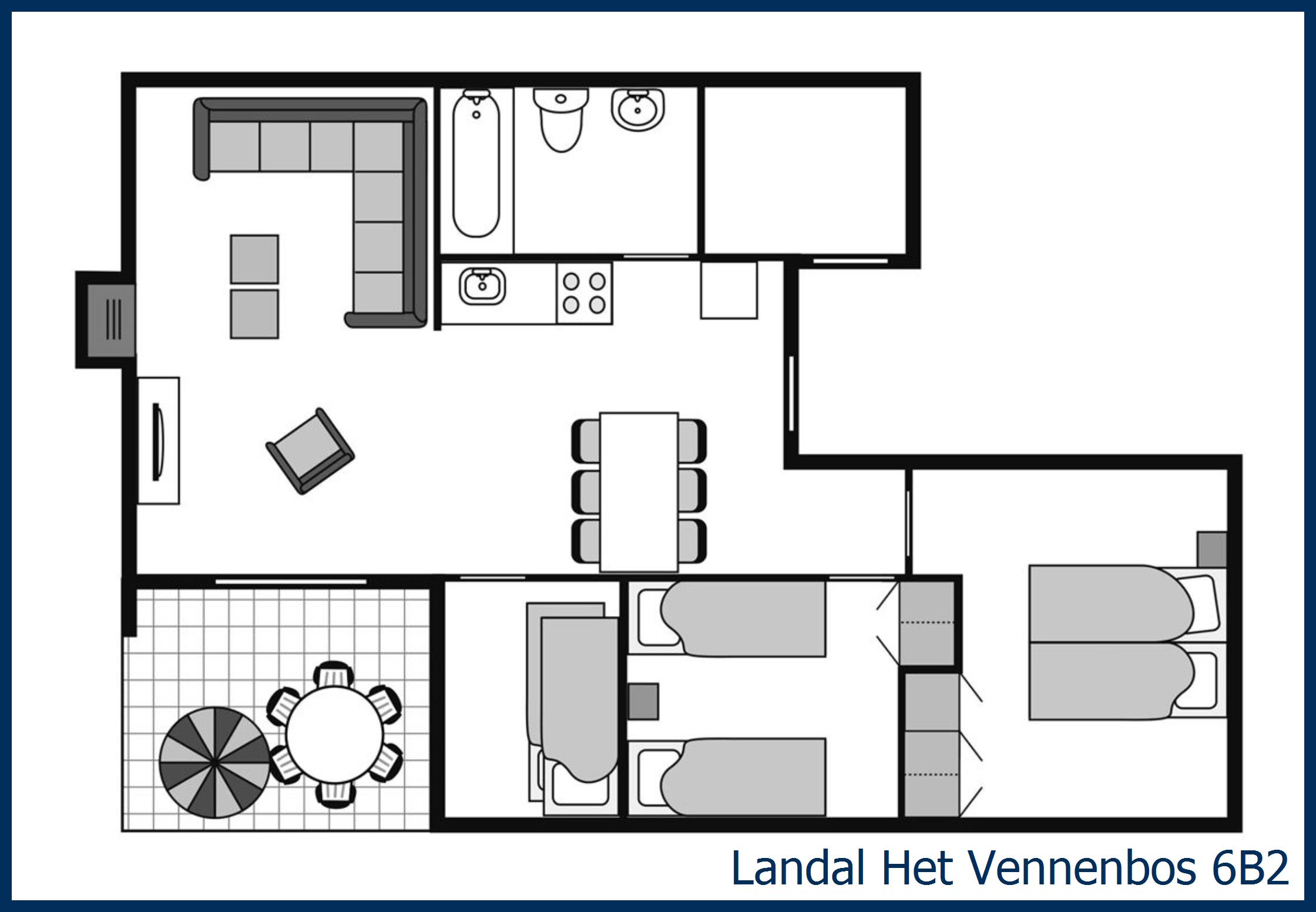 Bungalow 6B2 à Het Vennenbos