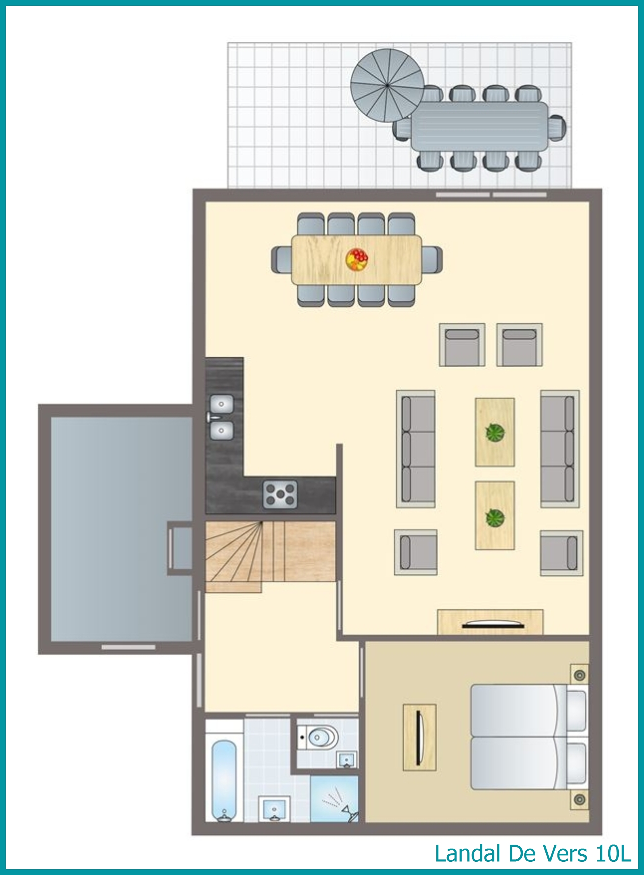 10-Personen-Ferienhaus 10L in De Vers