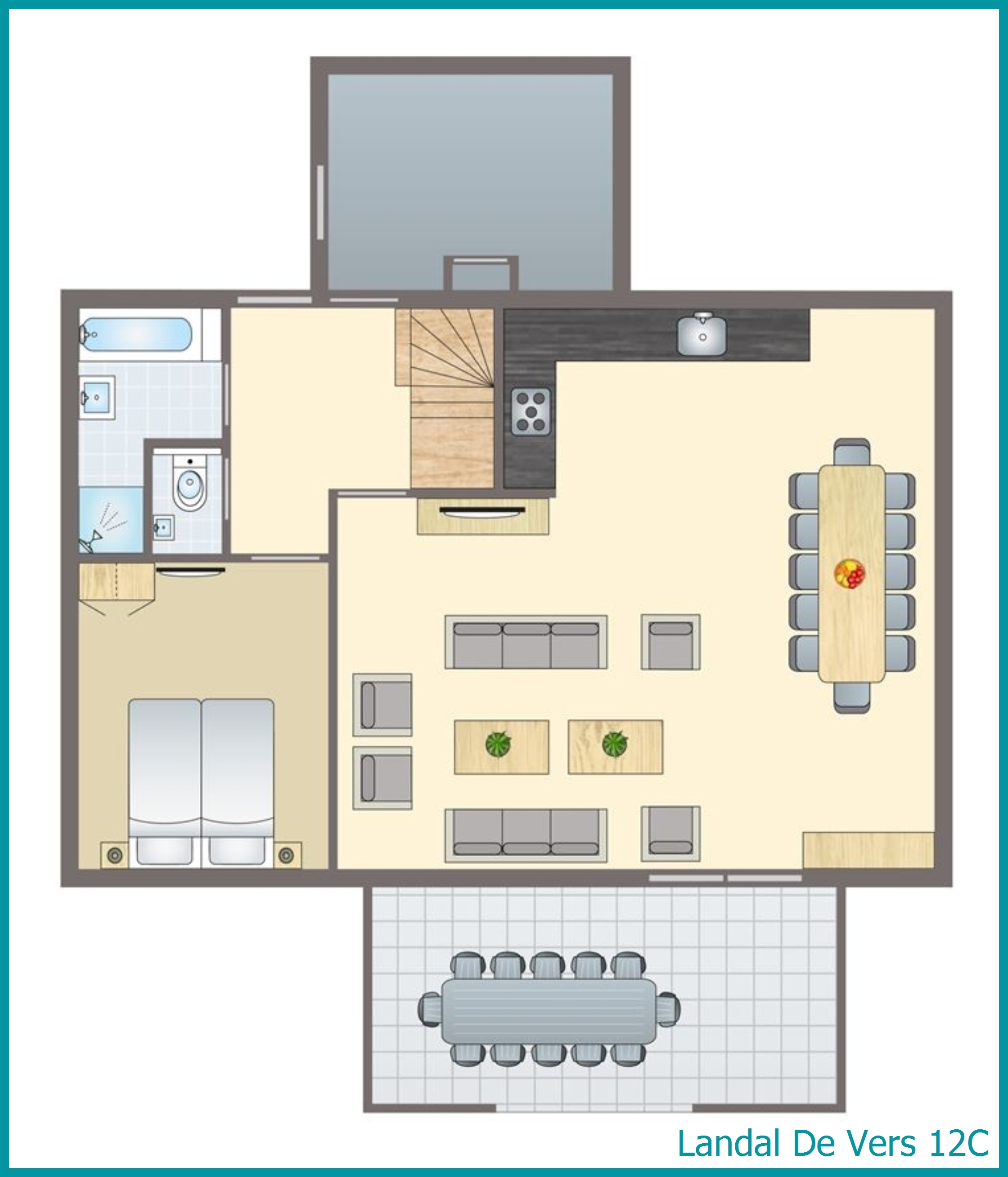 12-Personen-Ferienhaus 12C in De Vers