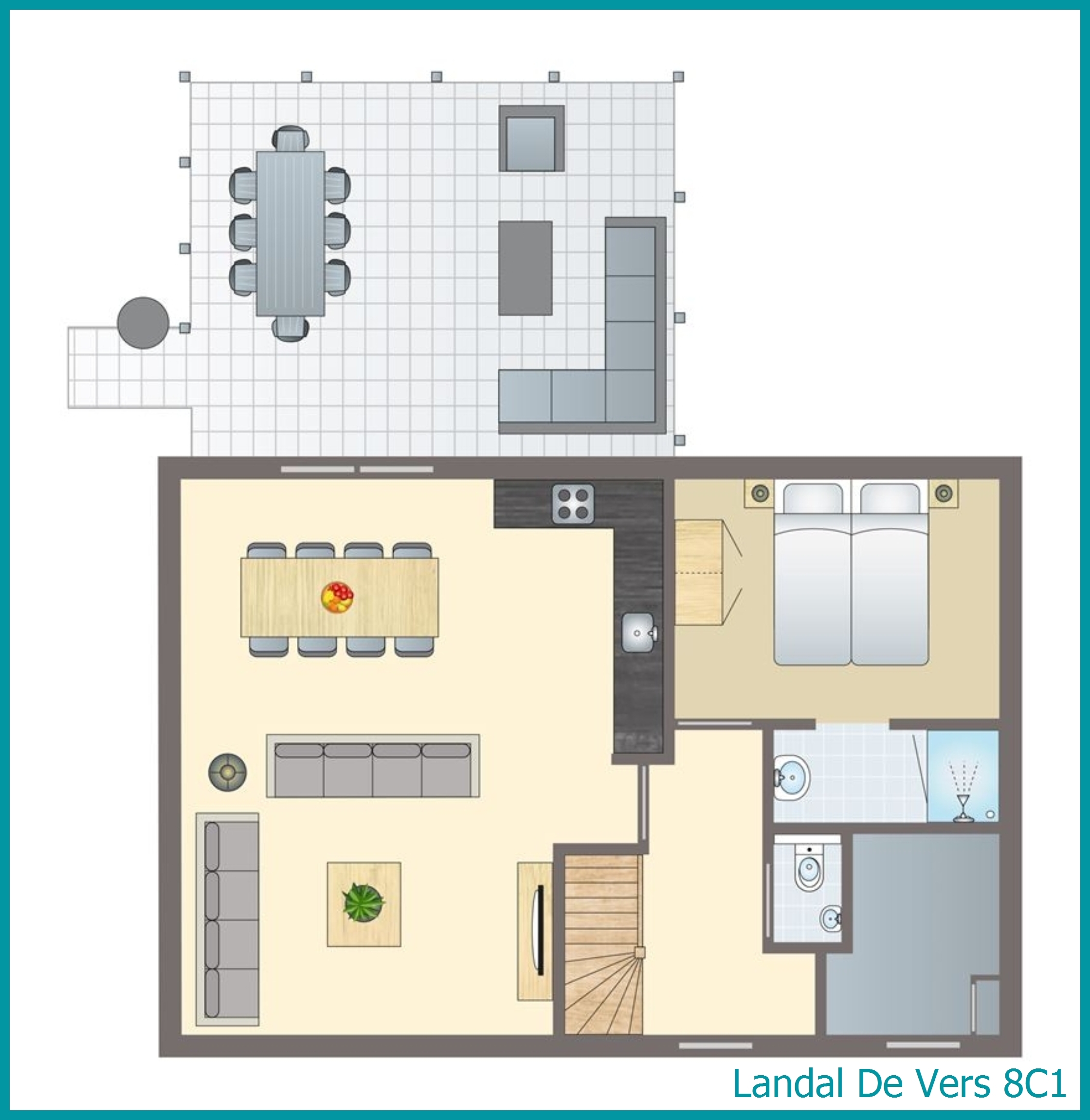 8-Personen-Ferienhaus 8C1 in De Vers