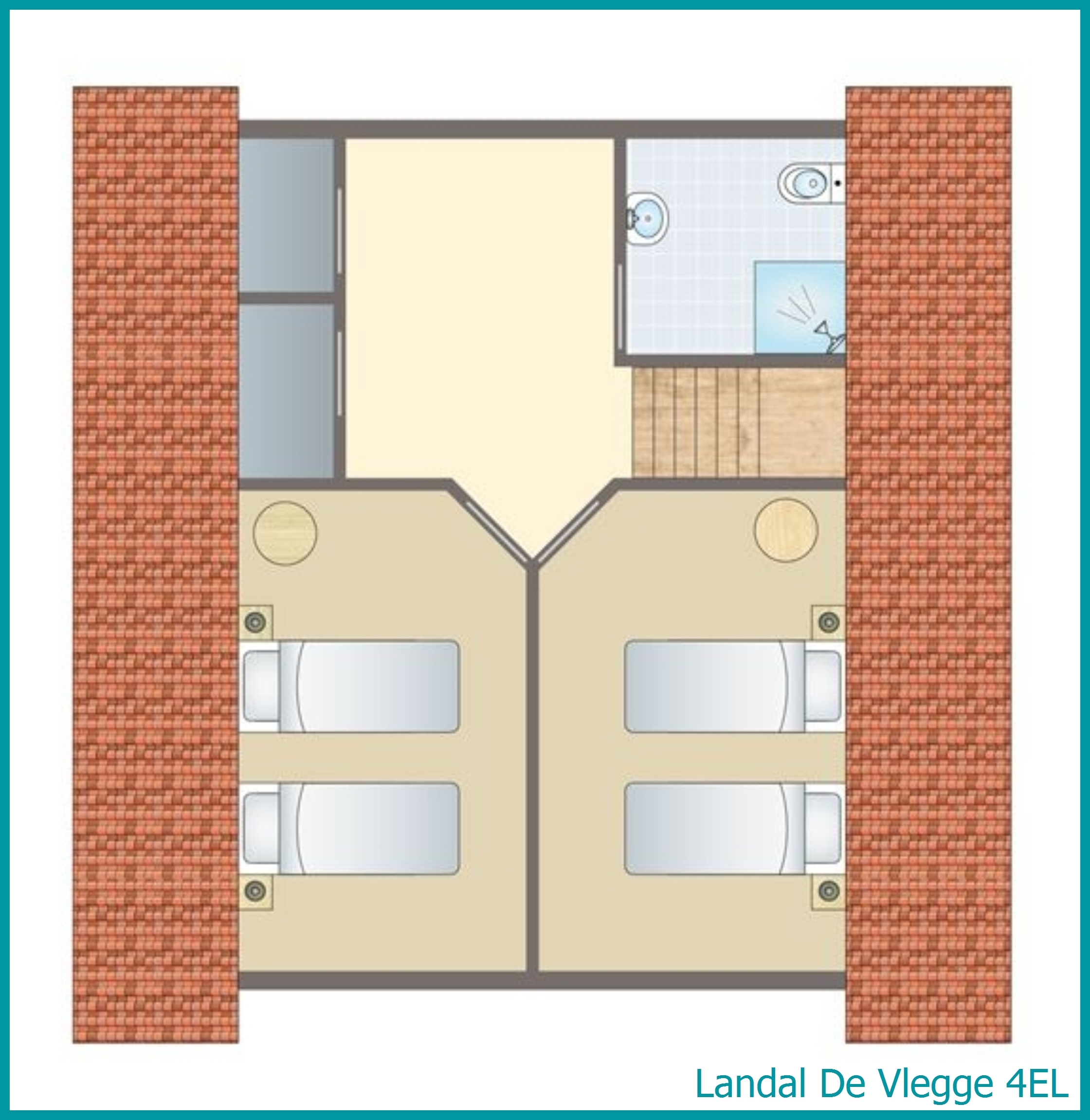 4-Personen-Ferienhaus 4EL in De Vlegge