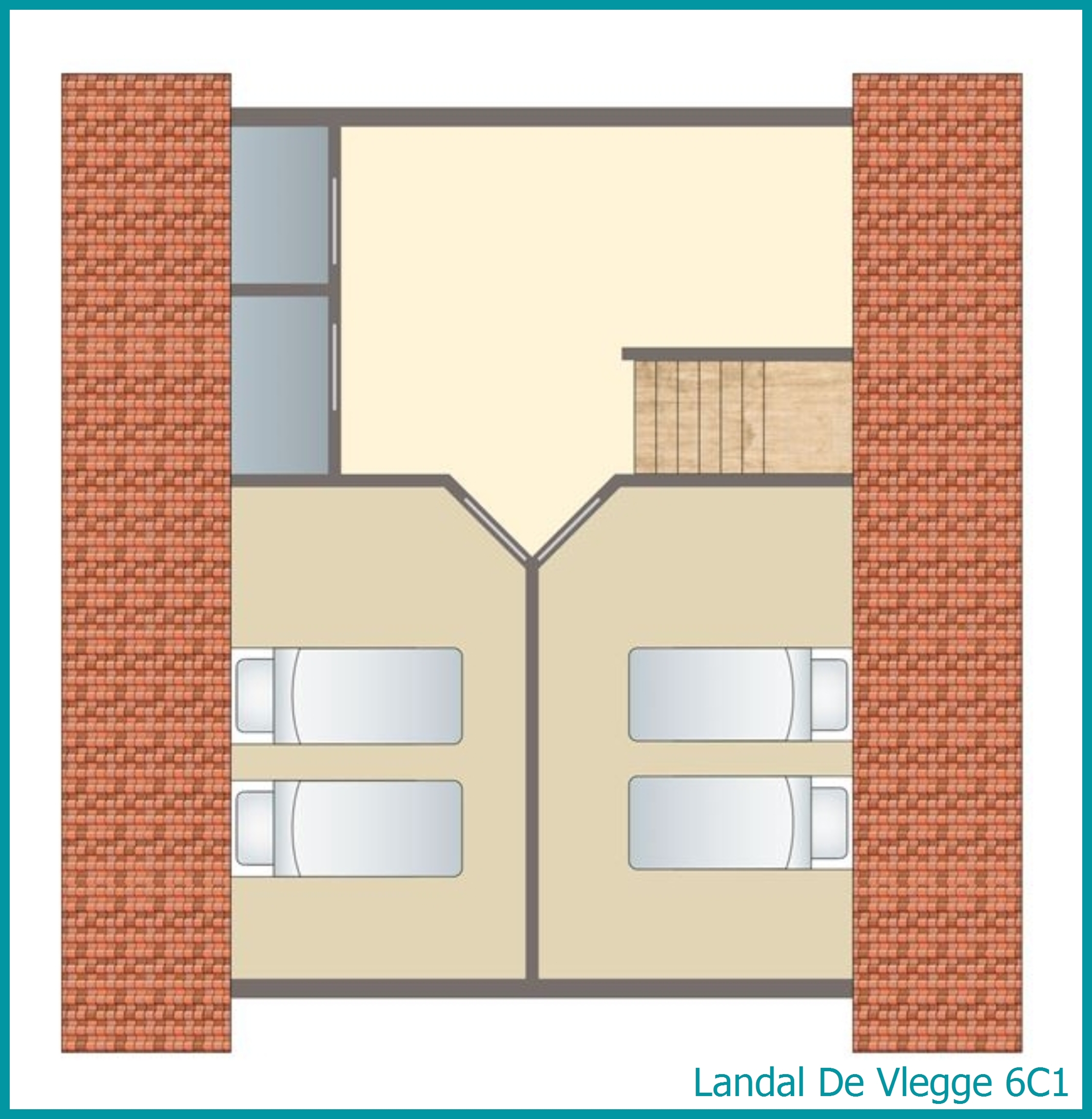 6-Personen-Ferienhaus 6C1 in De Vlegge