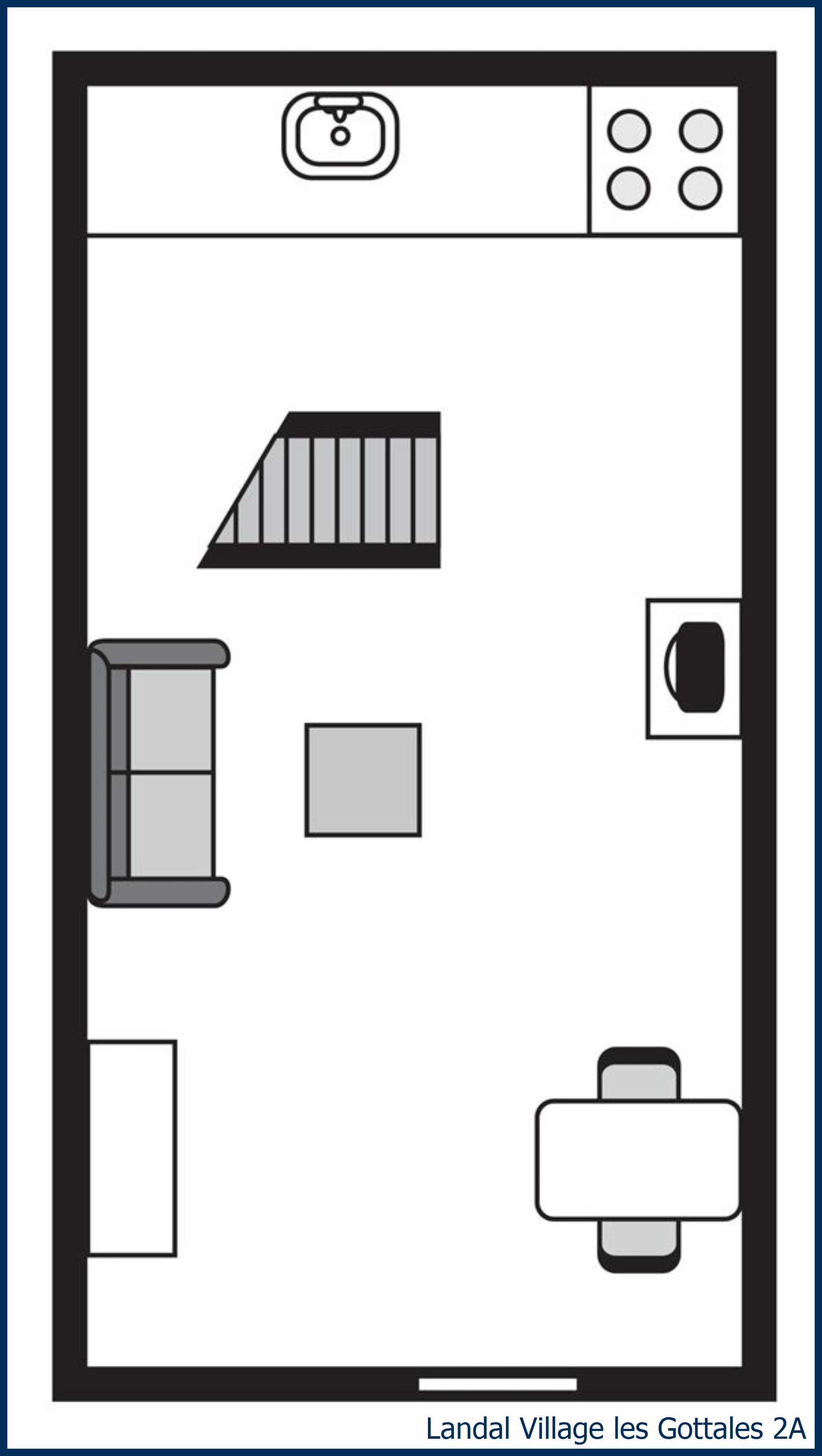 Bungalow 2A à Village les Gottales