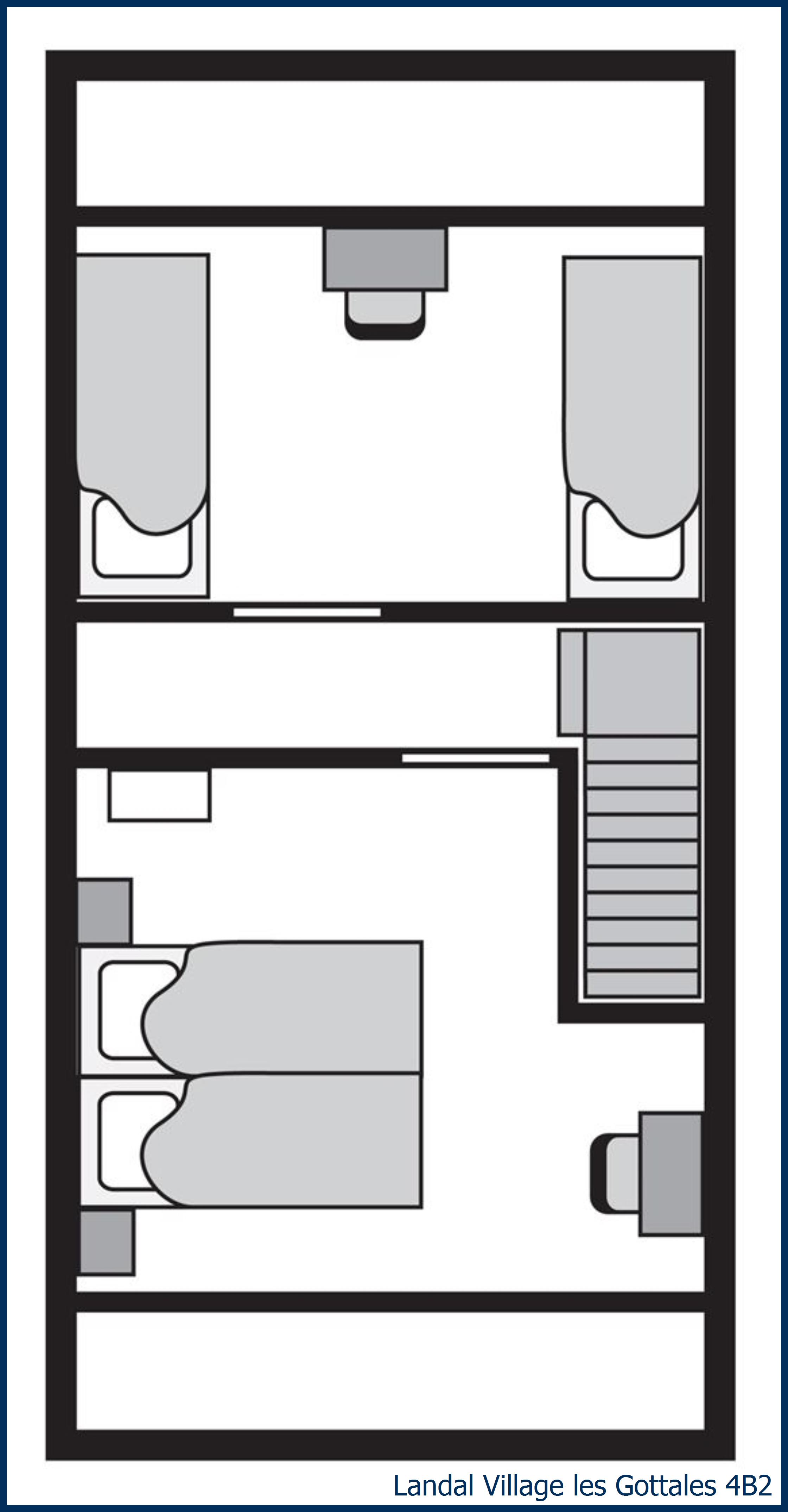 Bungalow 4B2 à Village les Gottales