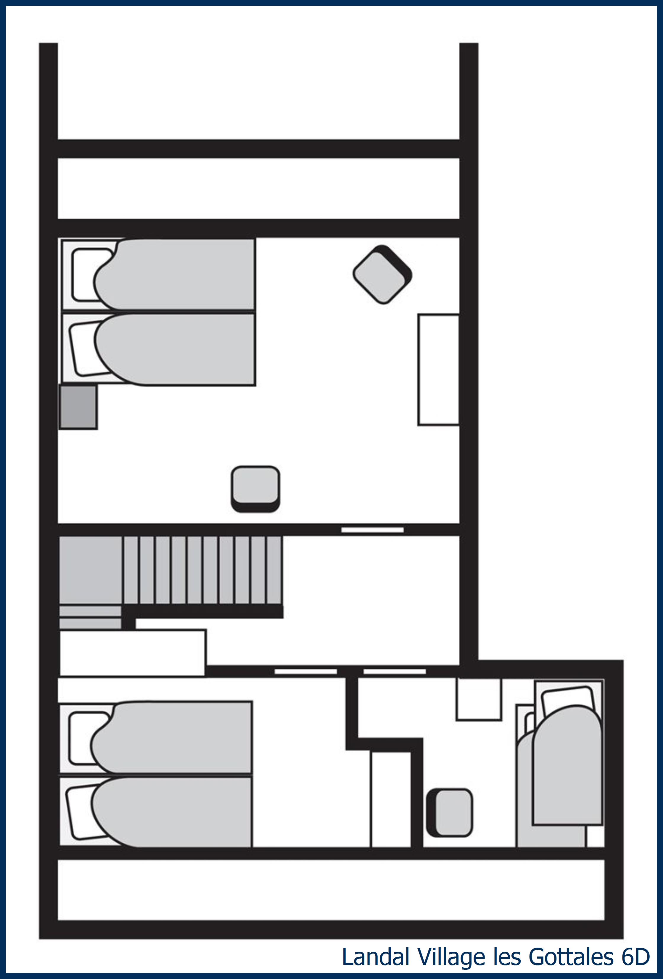 Bungalow 6D à Village les Gottales