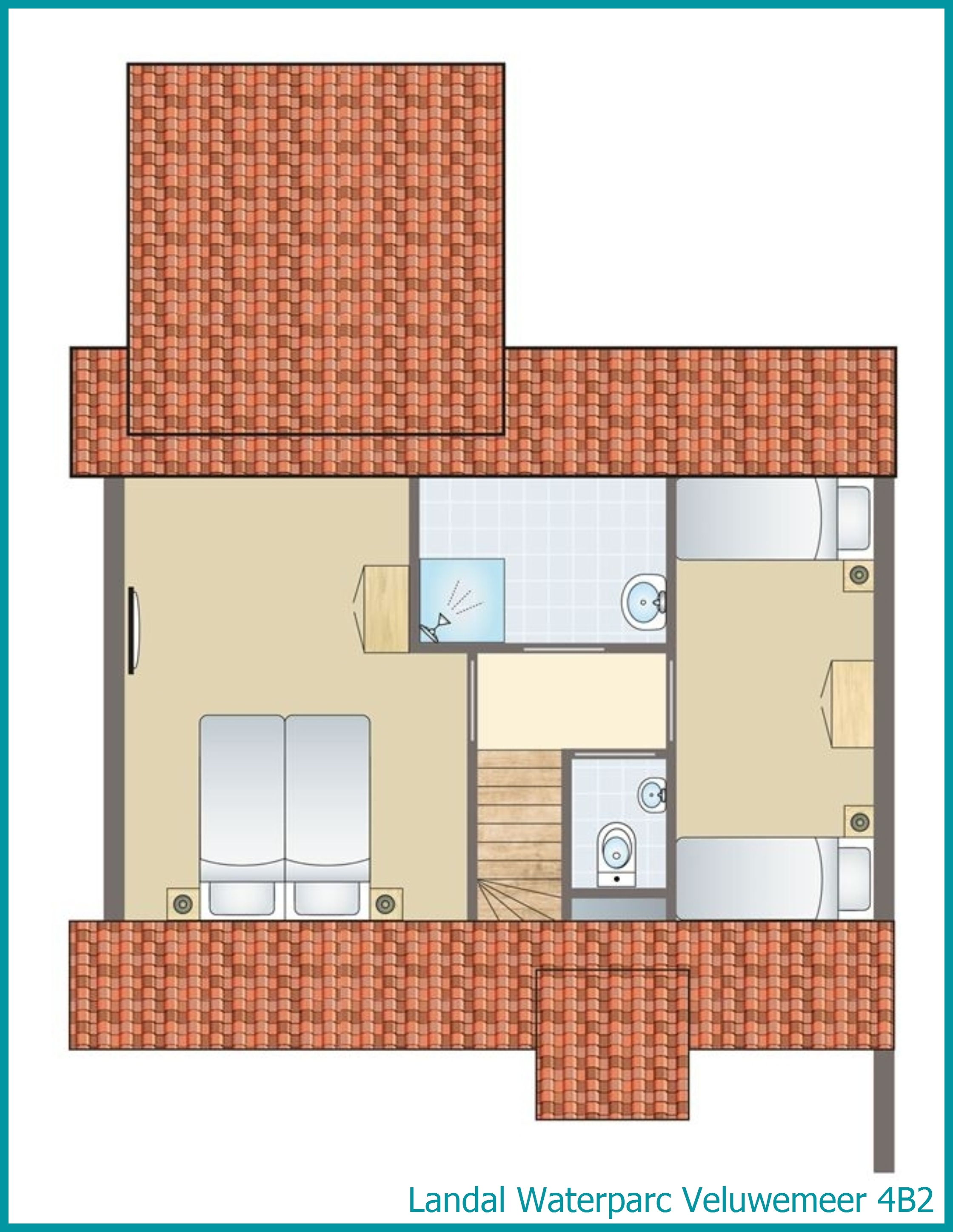 4-Personen-Ferienhaus 4B2 in Waterparc Veluwemeer