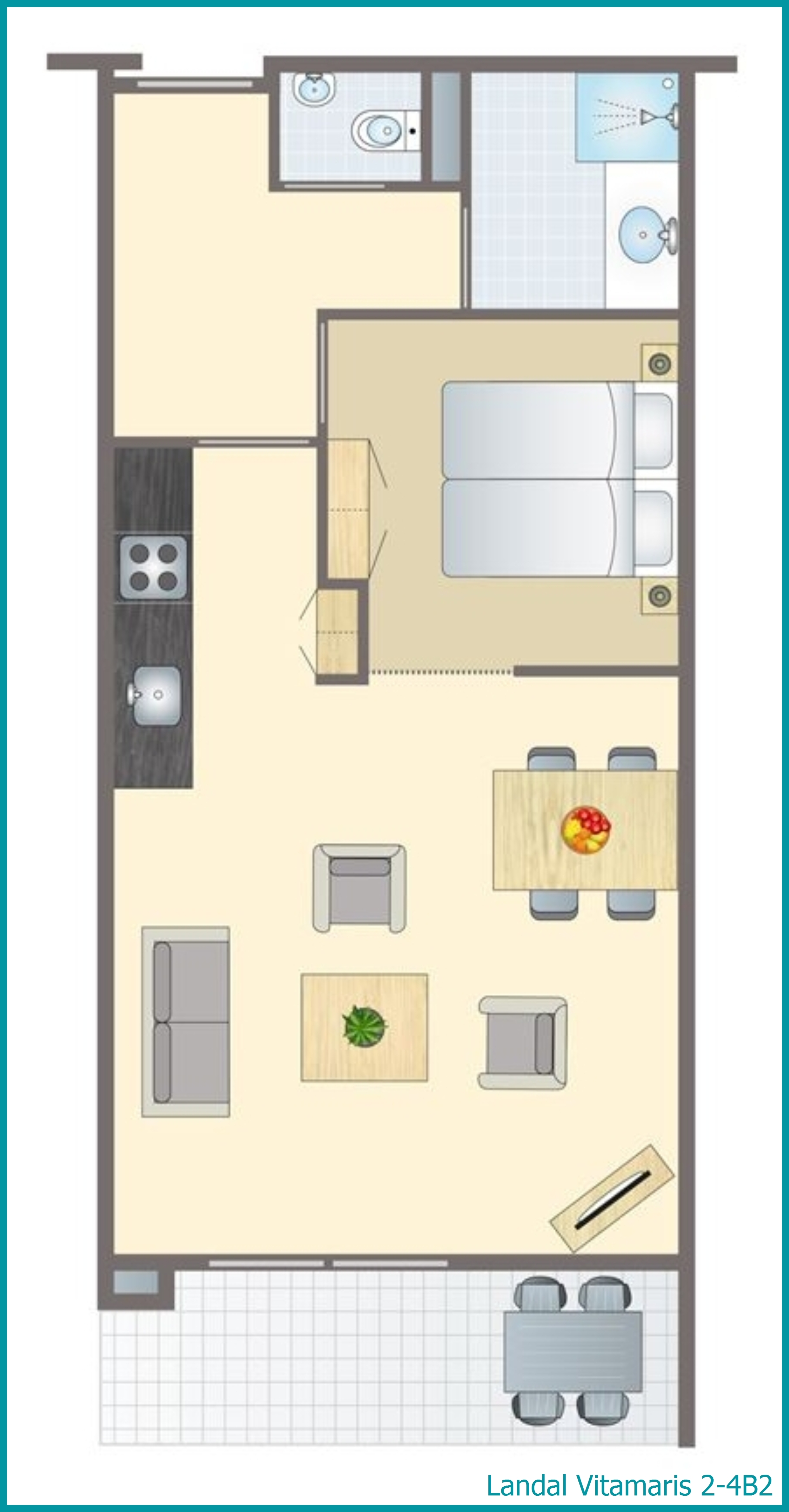 2-4-Personen-Ferienwohnung 2-4B2 in Vitamaris