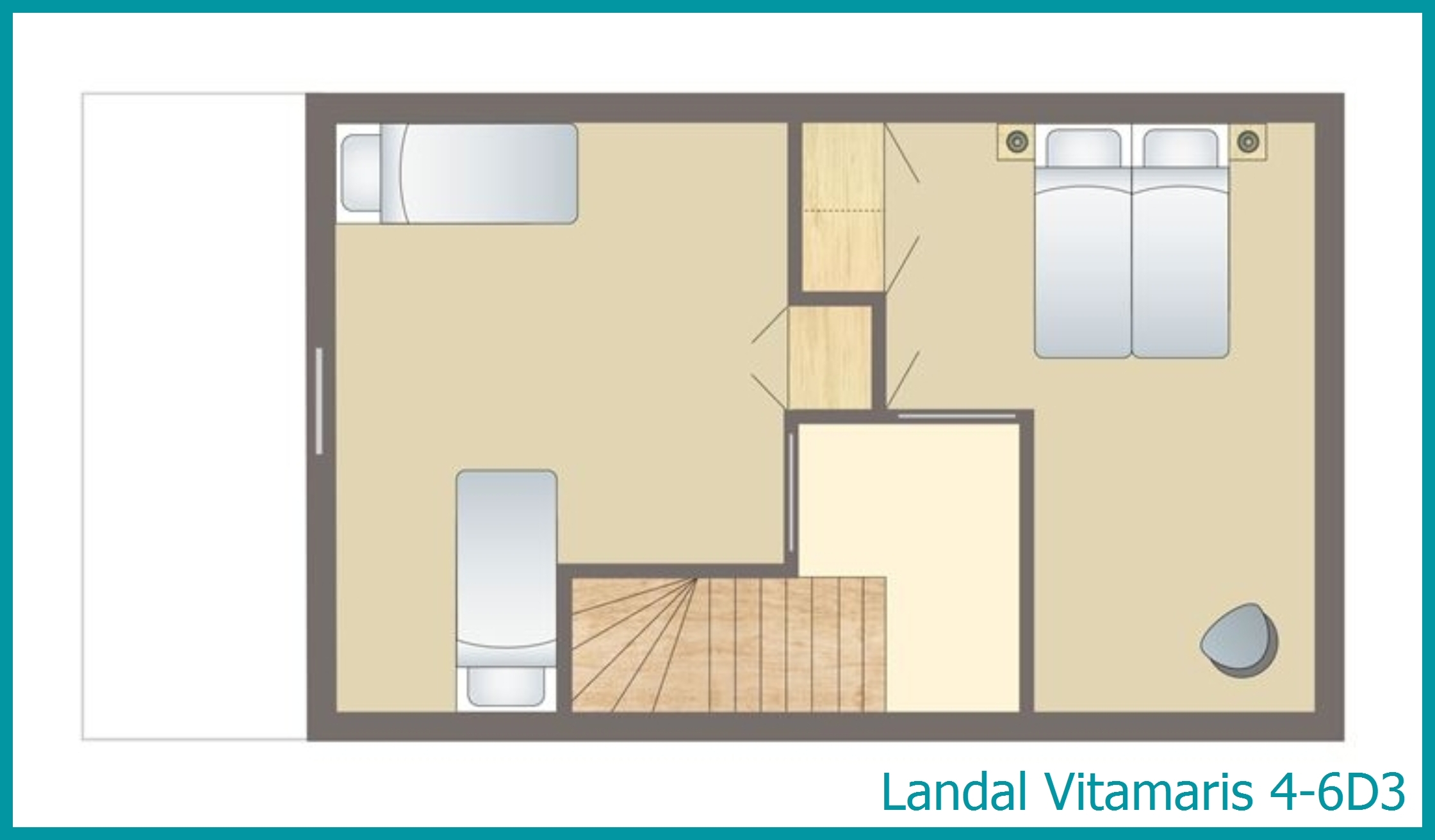 4-6-Personen-Ferienwohnung 4-6D3 in Vitamaris