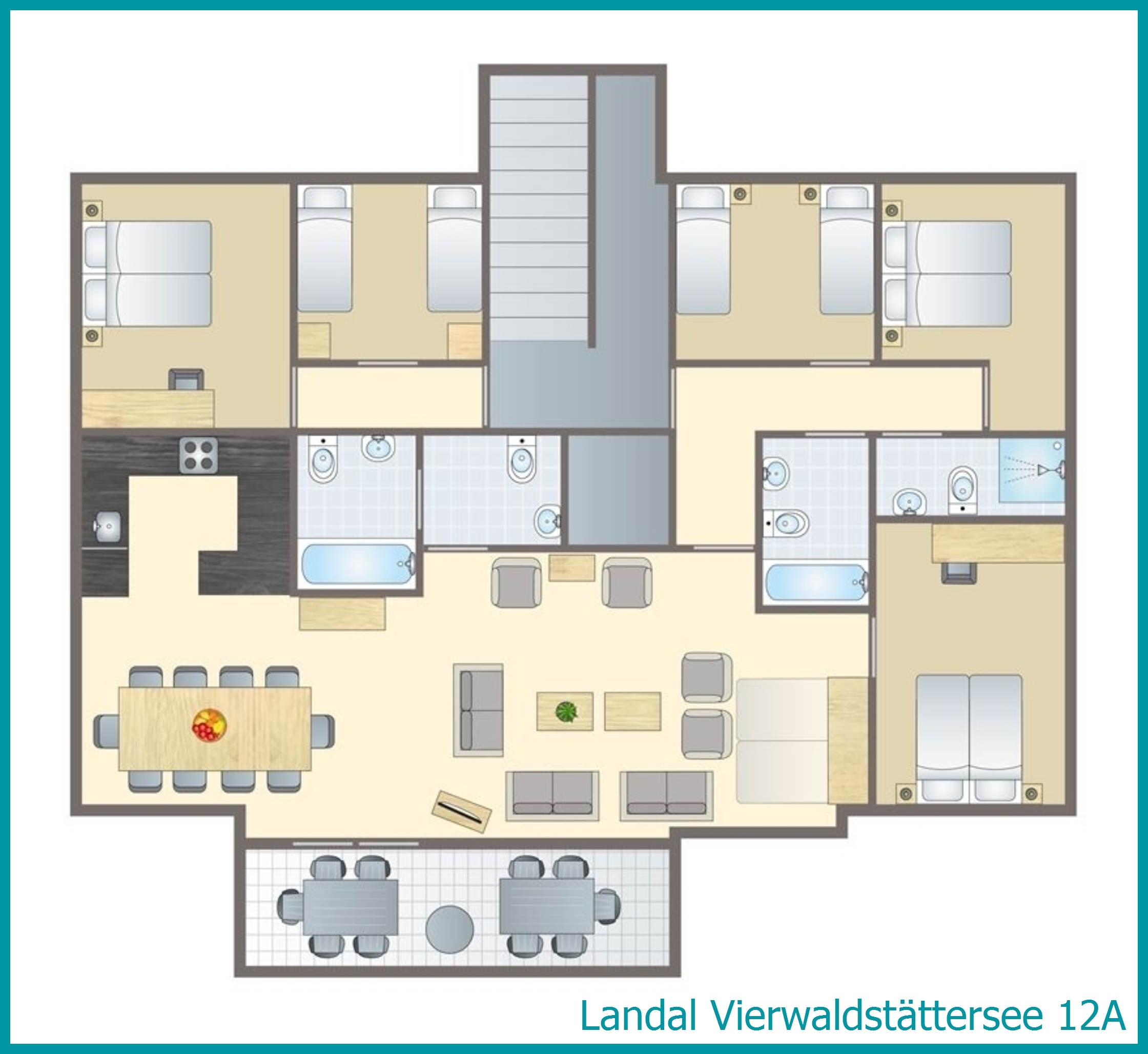 appartement 12 personnes 12A à Vierwaldstättersee