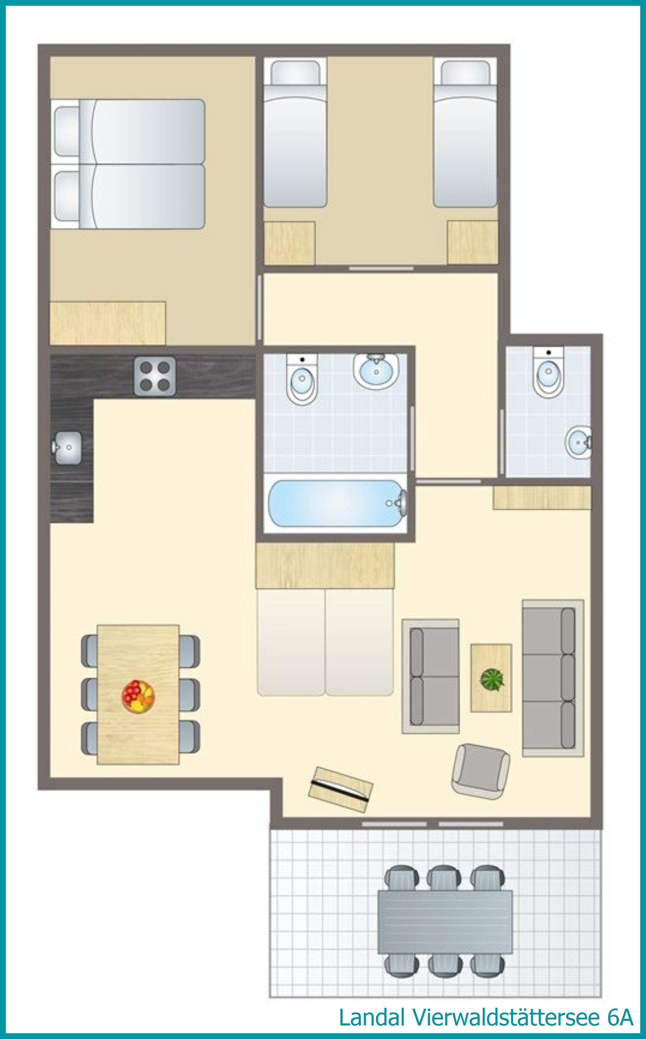 appartement 6 personnes 6A à Vierwaldstättersee