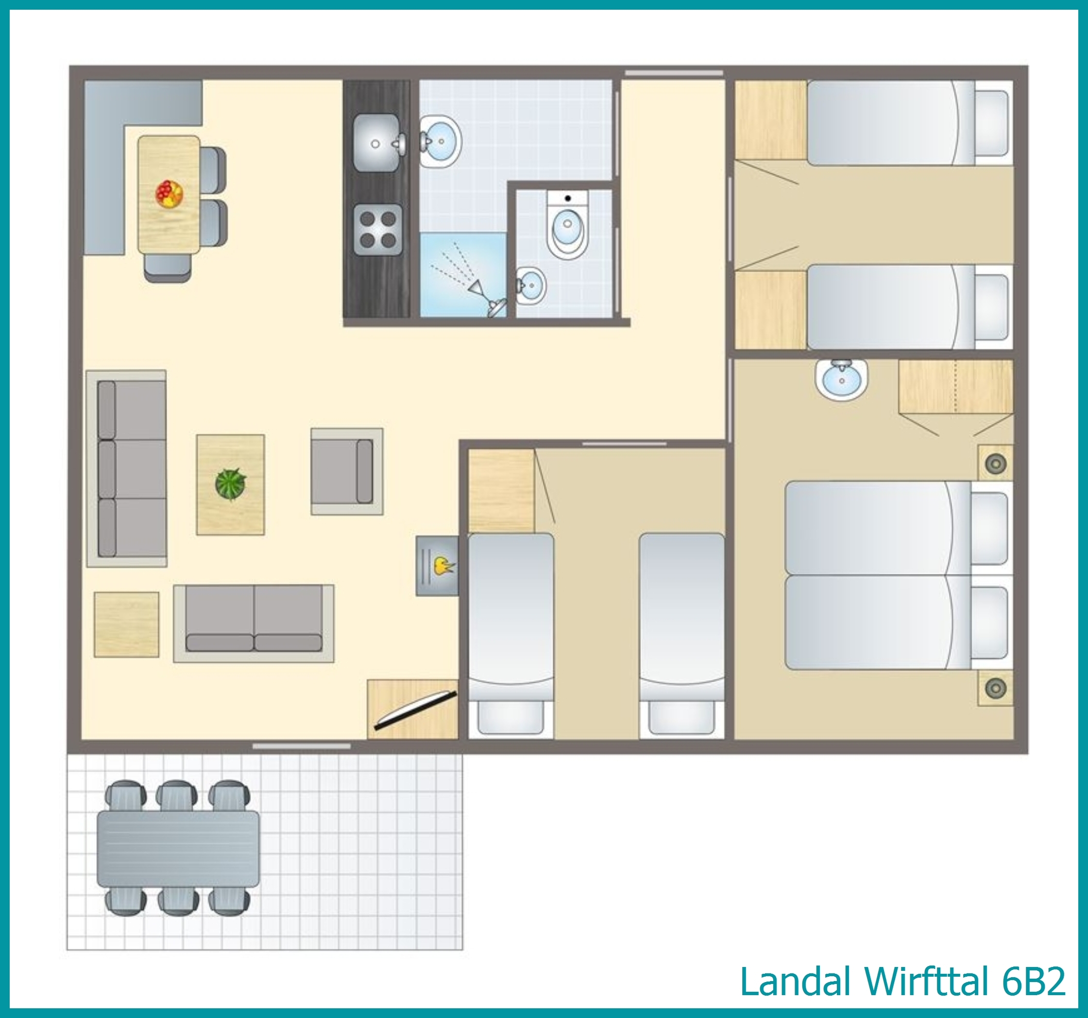 6-Personen-Ferienhaus 6B2 in Wirfttal