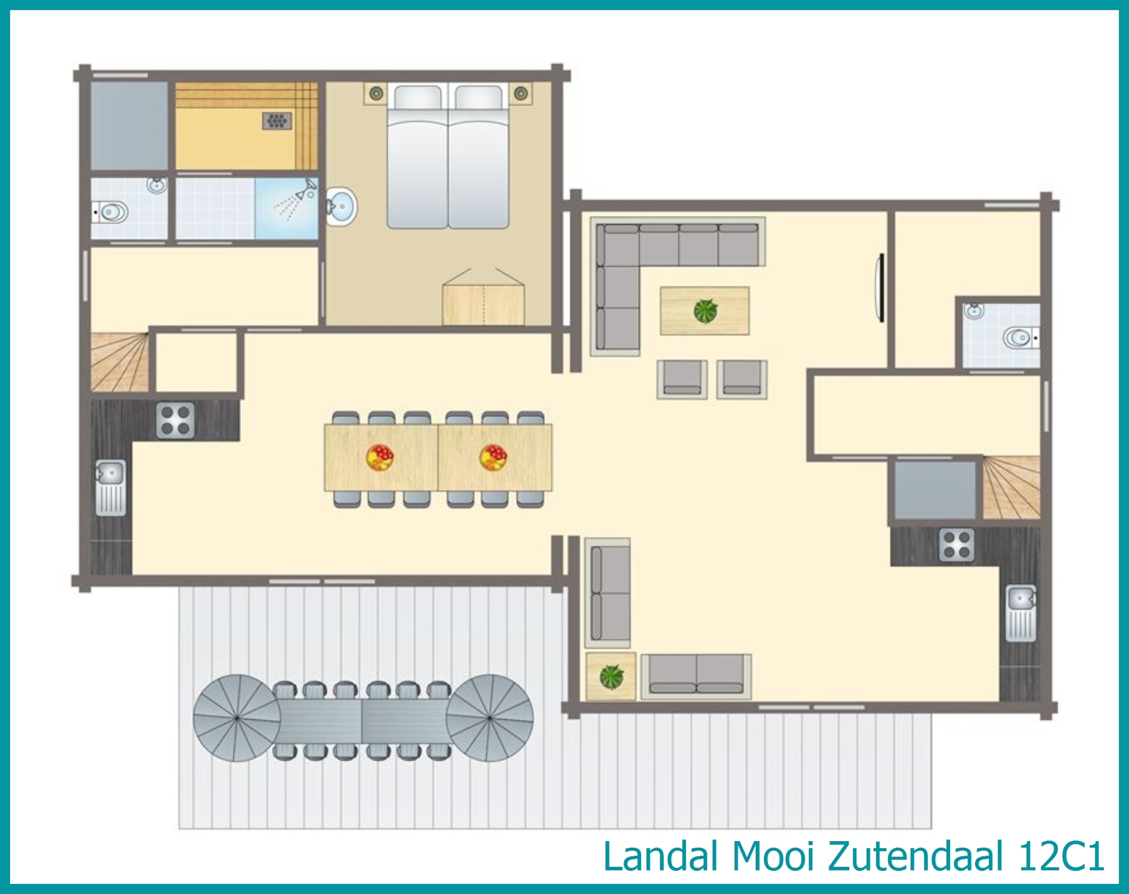 12-Personen-Ferienhaus 12C1 in Mooi Zutendaal