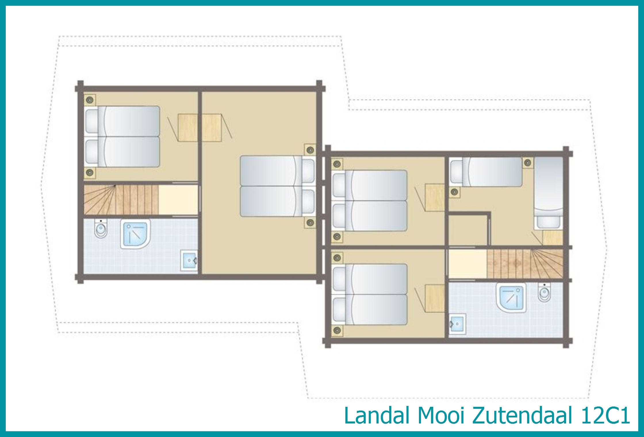 12-Personen-Ferienhaus 12C1 in Mooi Zutendaal