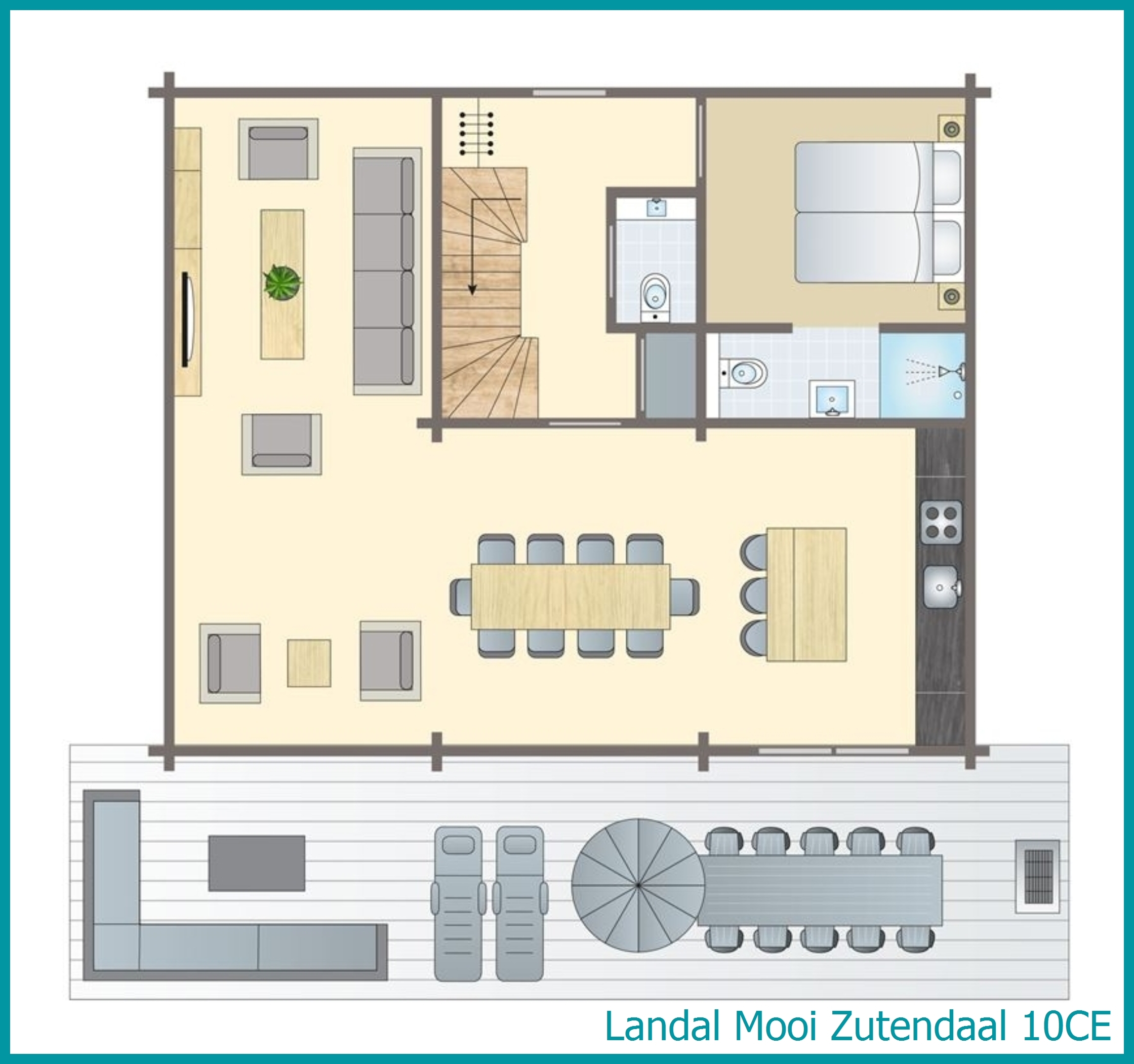 villa 10 personnes 10CE à Mooi Zutendaal