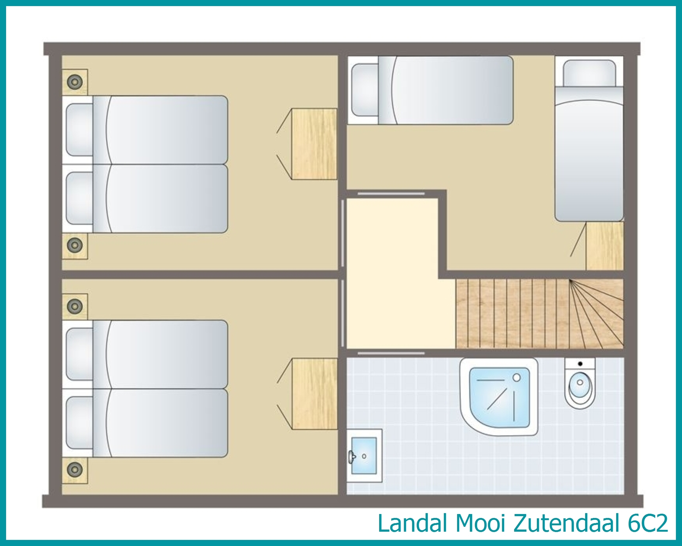 bungalow 6 personnes 6C2 à Mooi Zutendaal