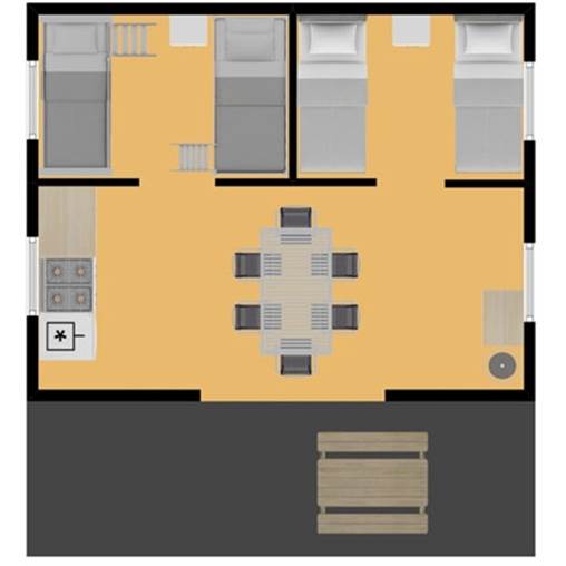 Tente safari lodge Laurier Tente safari Verney - 6SBD à Belledonne