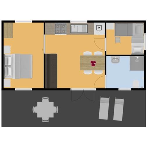 Kindermobilheim Rollstuhlgerechtes Mobilheim Nice - 4LNVR+ in Domaine de la Noguière