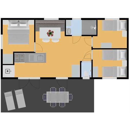 Caravane Mobil home Monaco - 6LTV+ à Domaine de la Noguière