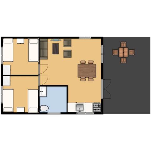 Blockhütte Forest lodge in De Flaasbloem