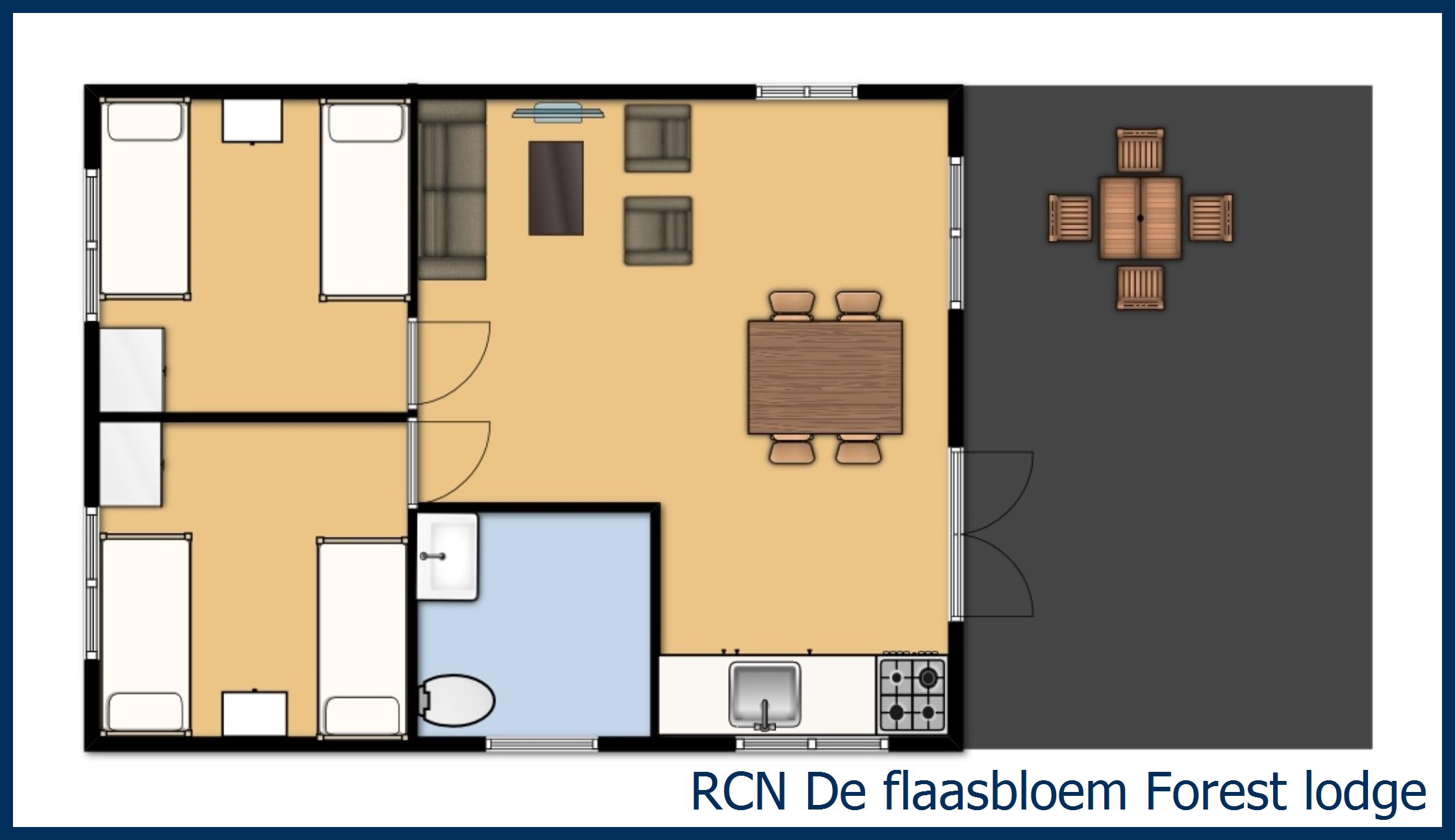 Cabane en bois Forest lodge à De Flaasbloem