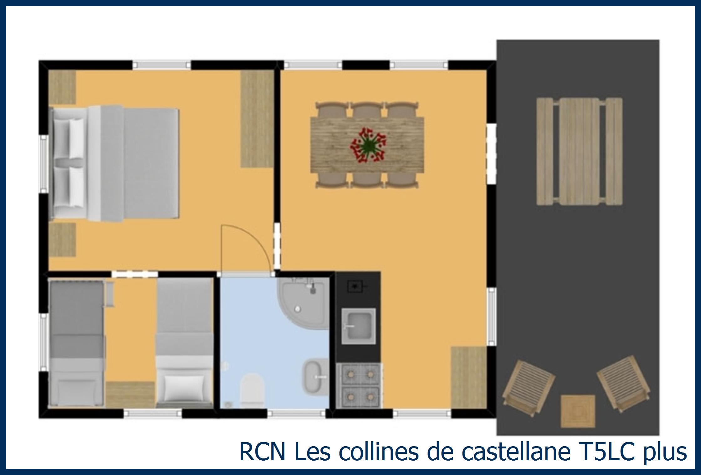 Tente safari laurier T5LC plus à Les Collines de Castellane