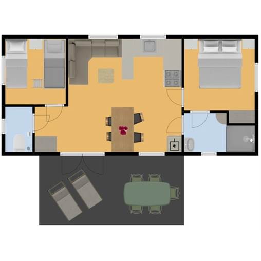 Kindermobilheim Mobilheim Moule - 5LF in La Ferme du Latois