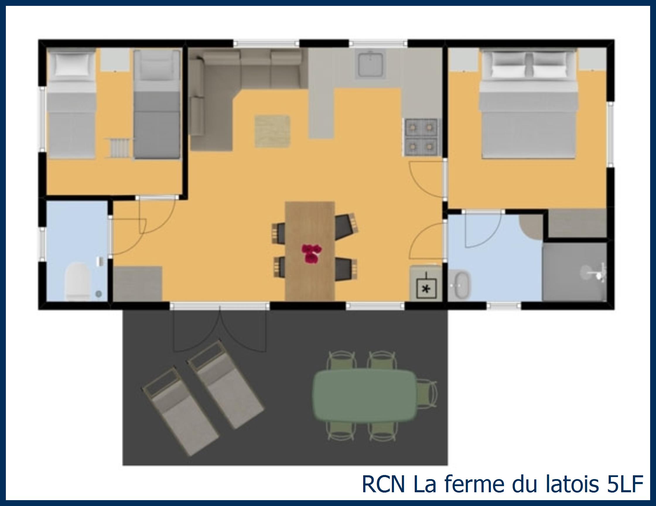 Mobil home moule 5LF à La Ferme du Latois