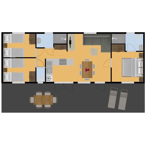 Kindermobilheim Mobilheim Castelnaud - 6LMVA+3XXL in Le Moulin de la Pique