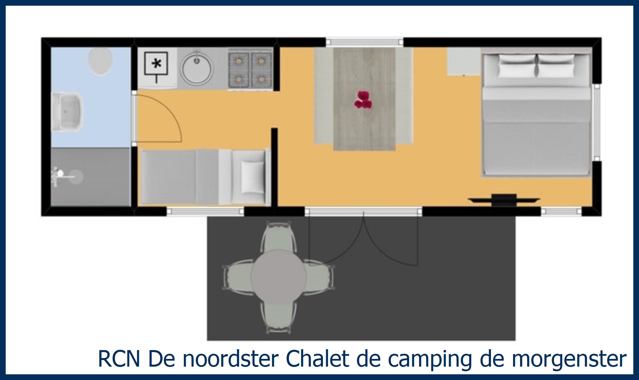 Cabane en bois de camping de Morgenster à De Noordster