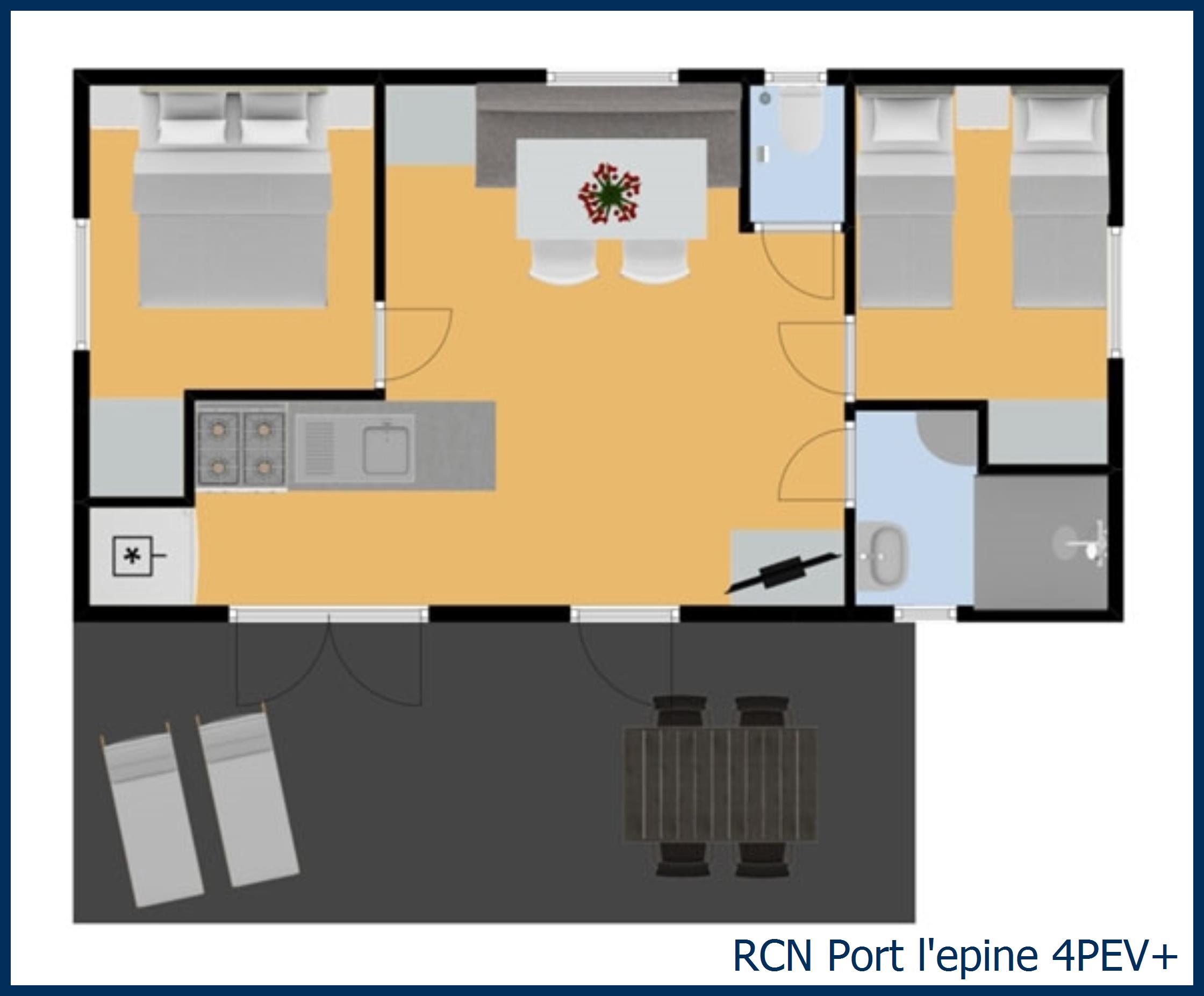 Mobilheim fou de bassan 4PEV+ in Port l'Epine