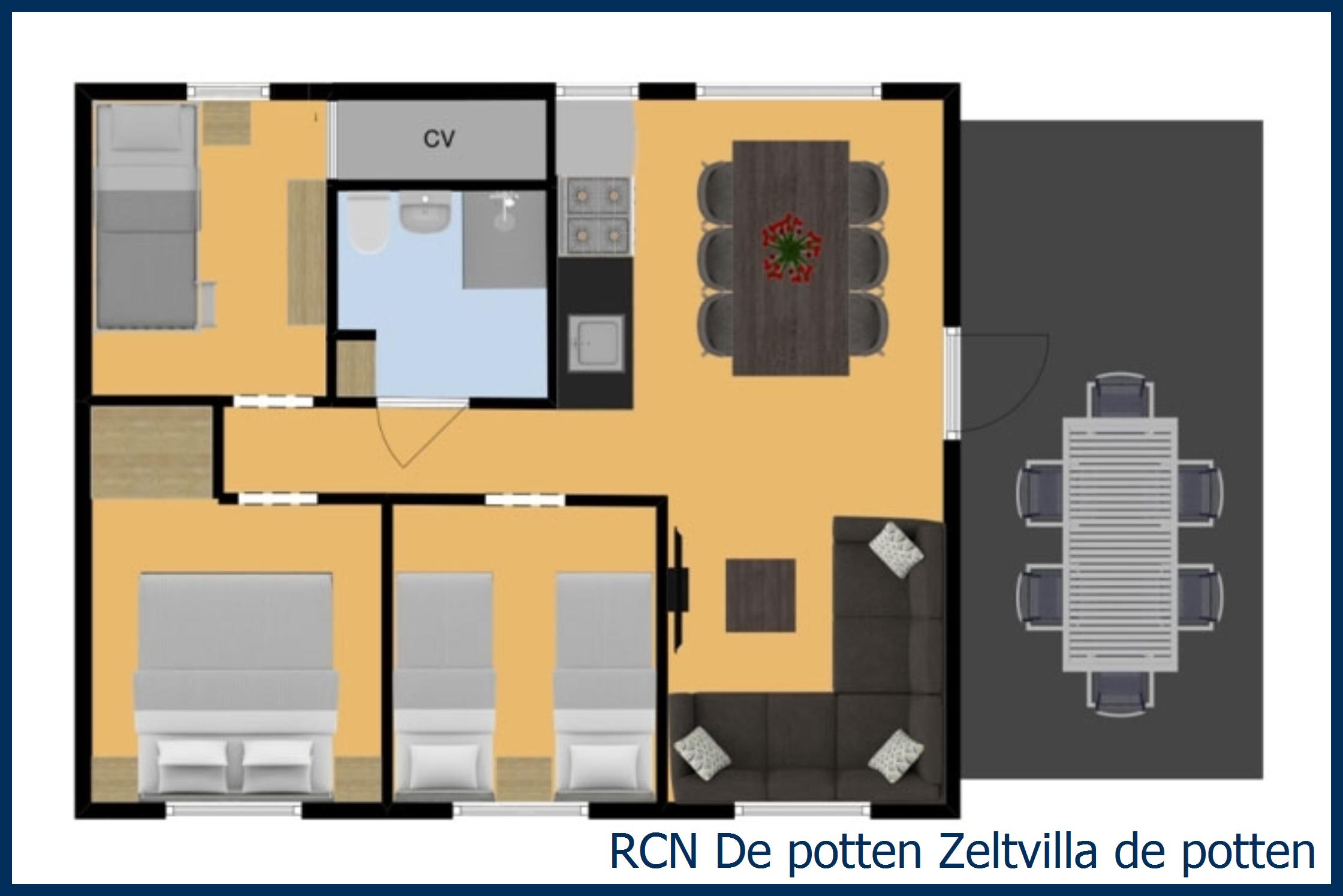 Ferienhaus Zeltvilla de potten in De Potten