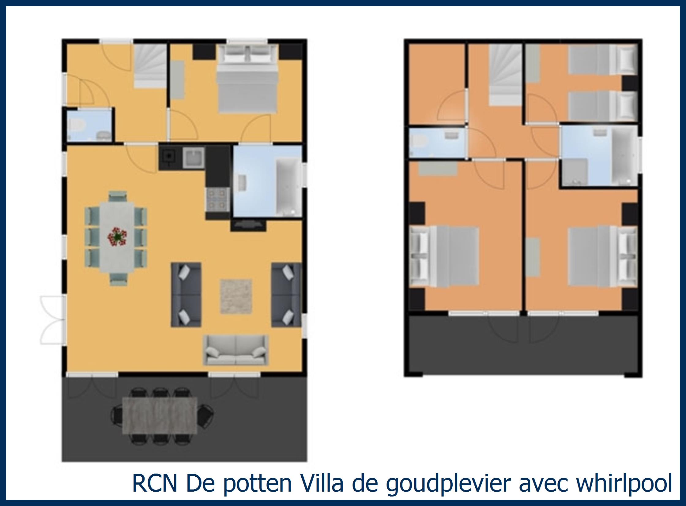 Cottage Villa de Goudplevier avec whirlpool à De Potten