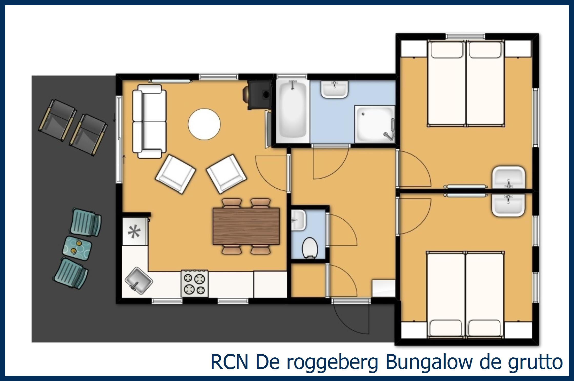 Ferienhaus de grutto in De Roggeberg