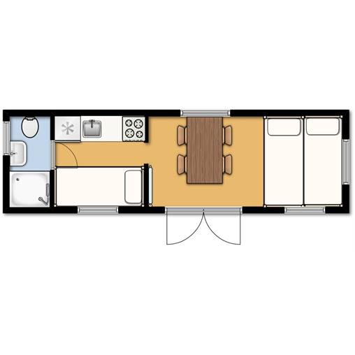 Cabane en bois de camping de Klapekster - KC4 à De Roggeberg