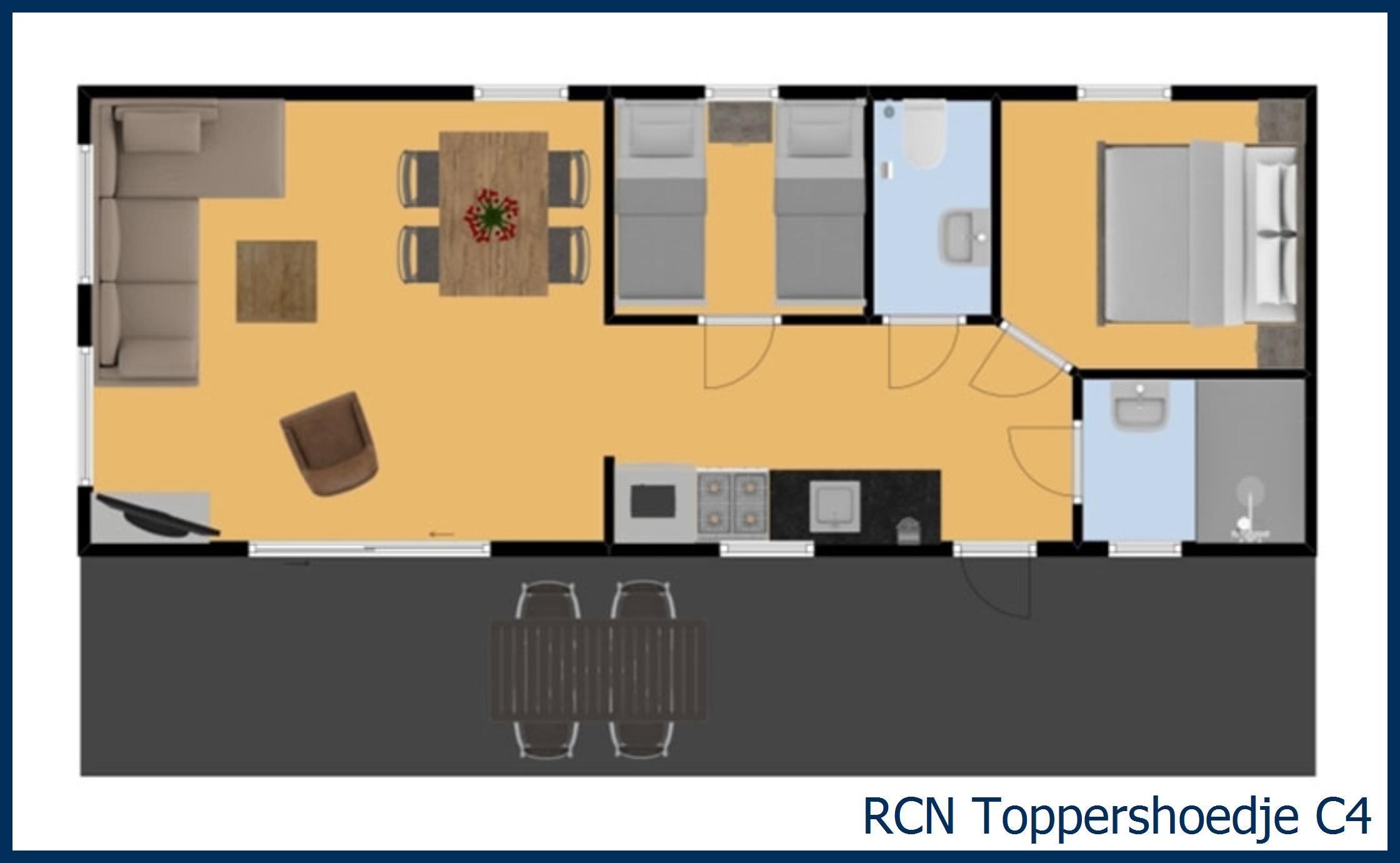 Chalet ouddorp C4 in Toppershoedje