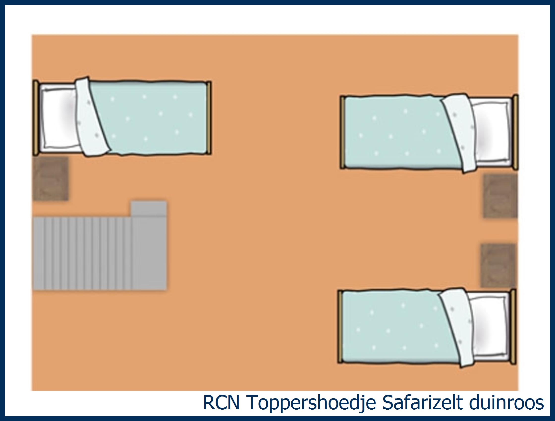  Safarizelt Duinroos in Toppershoedje