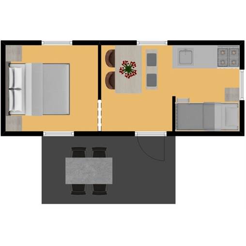 Chalet de camping de albatros KC4 à Toppershoedje