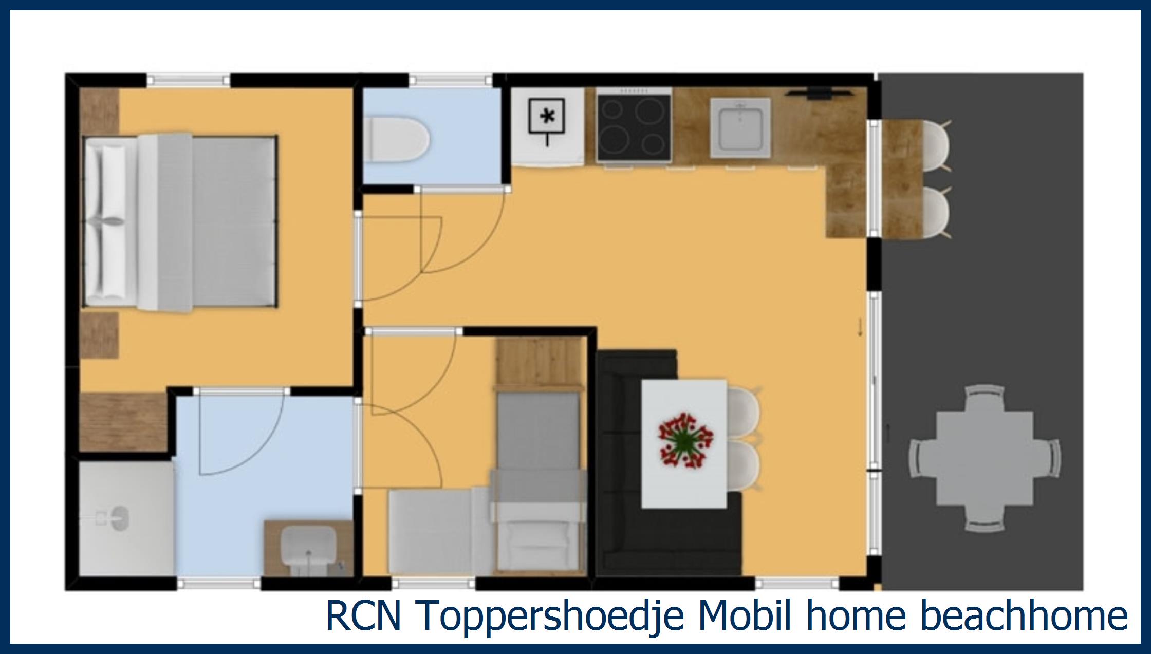 Caravane Mobil home Beachhome à Toppershoedje