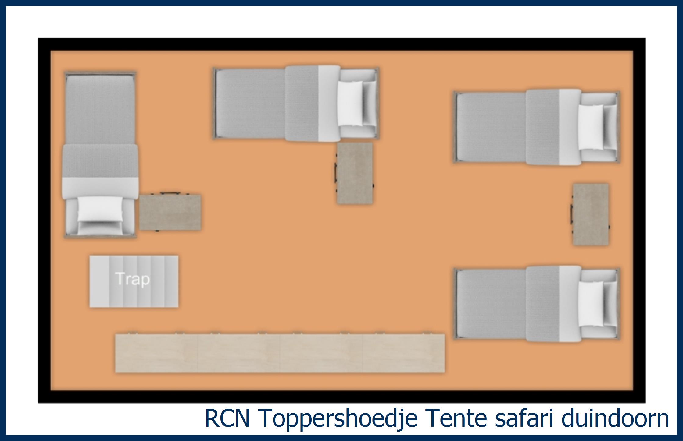 Tente safari lodge Laurier Tente Safari Duindoorn à Toppershoedje