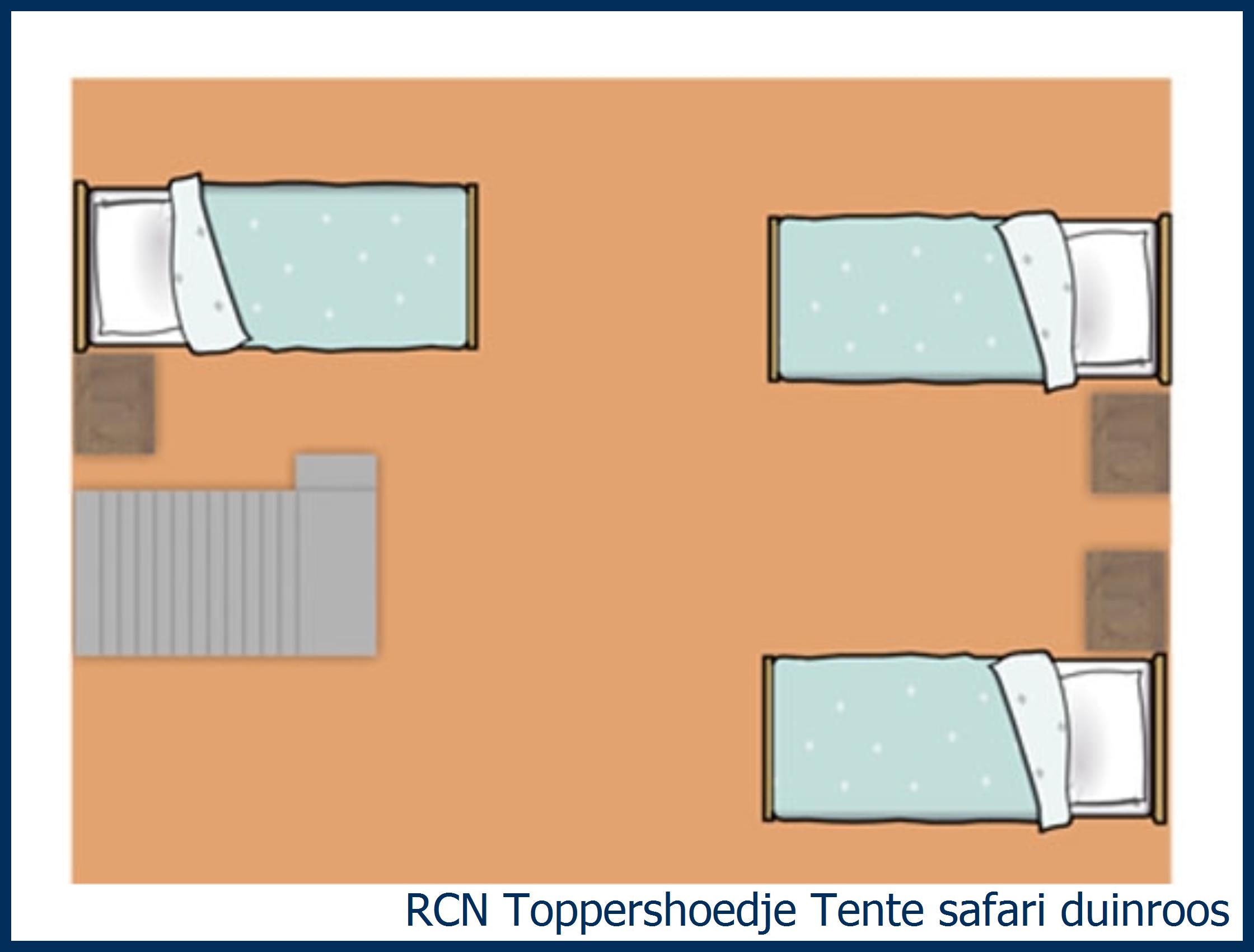 Tente safari lodge Laurier Tente Safari Duinroos à Toppershoedje