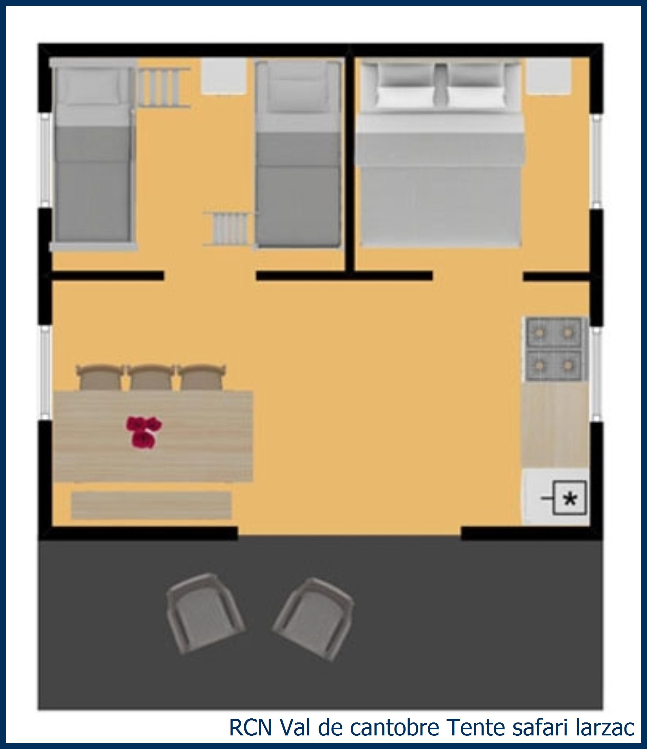 Tente safari lodge Laurier Tente safari Larzac à Val de Cantobre