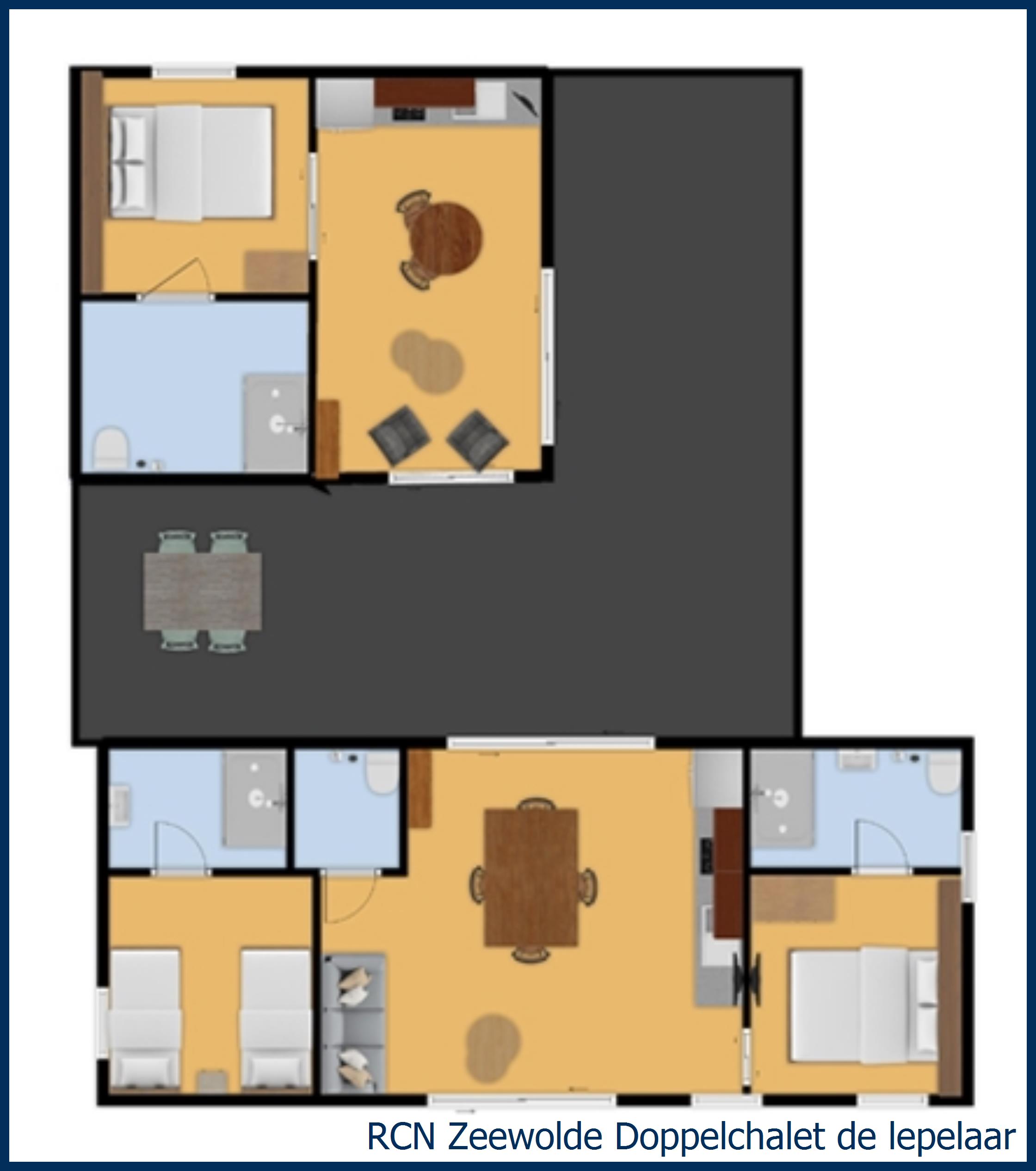 Blockhütte Doppel de lepelaar in Zeewolde