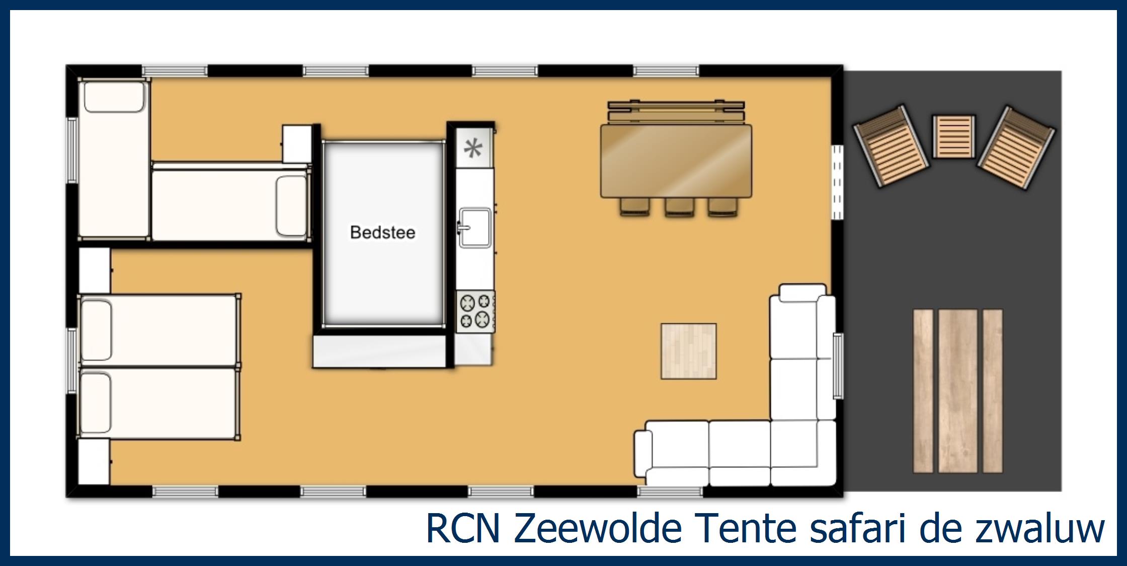 Tente safari lodge Laurier Tente safari de Zwaluw à Zeewolde