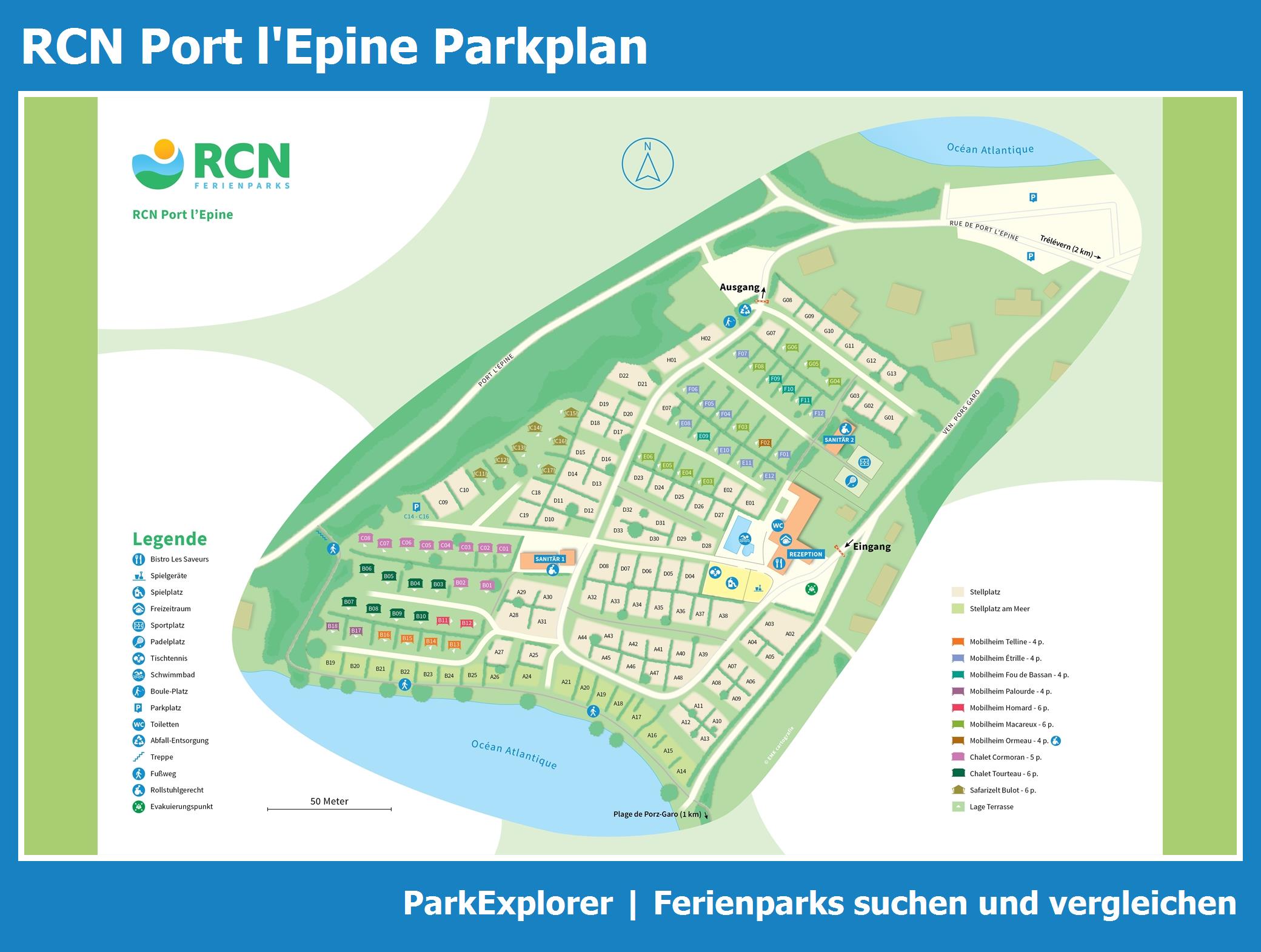 Karte und Lageplan RCN Port l'Epine