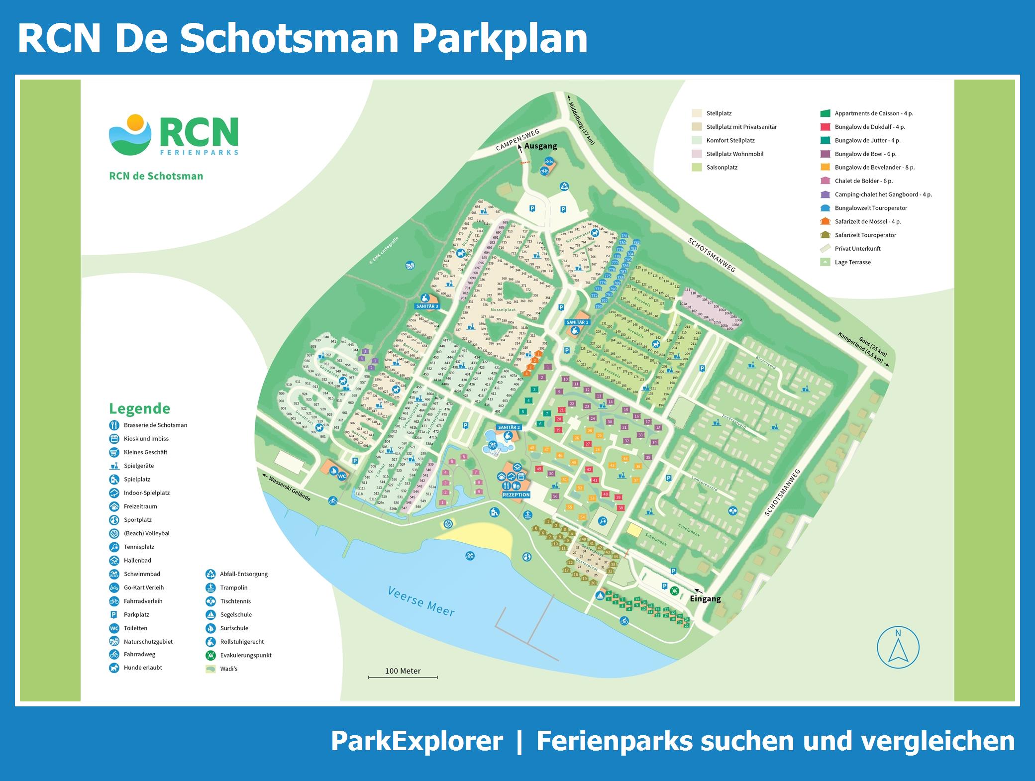 Karte und Lageplan RCN De Schotsman